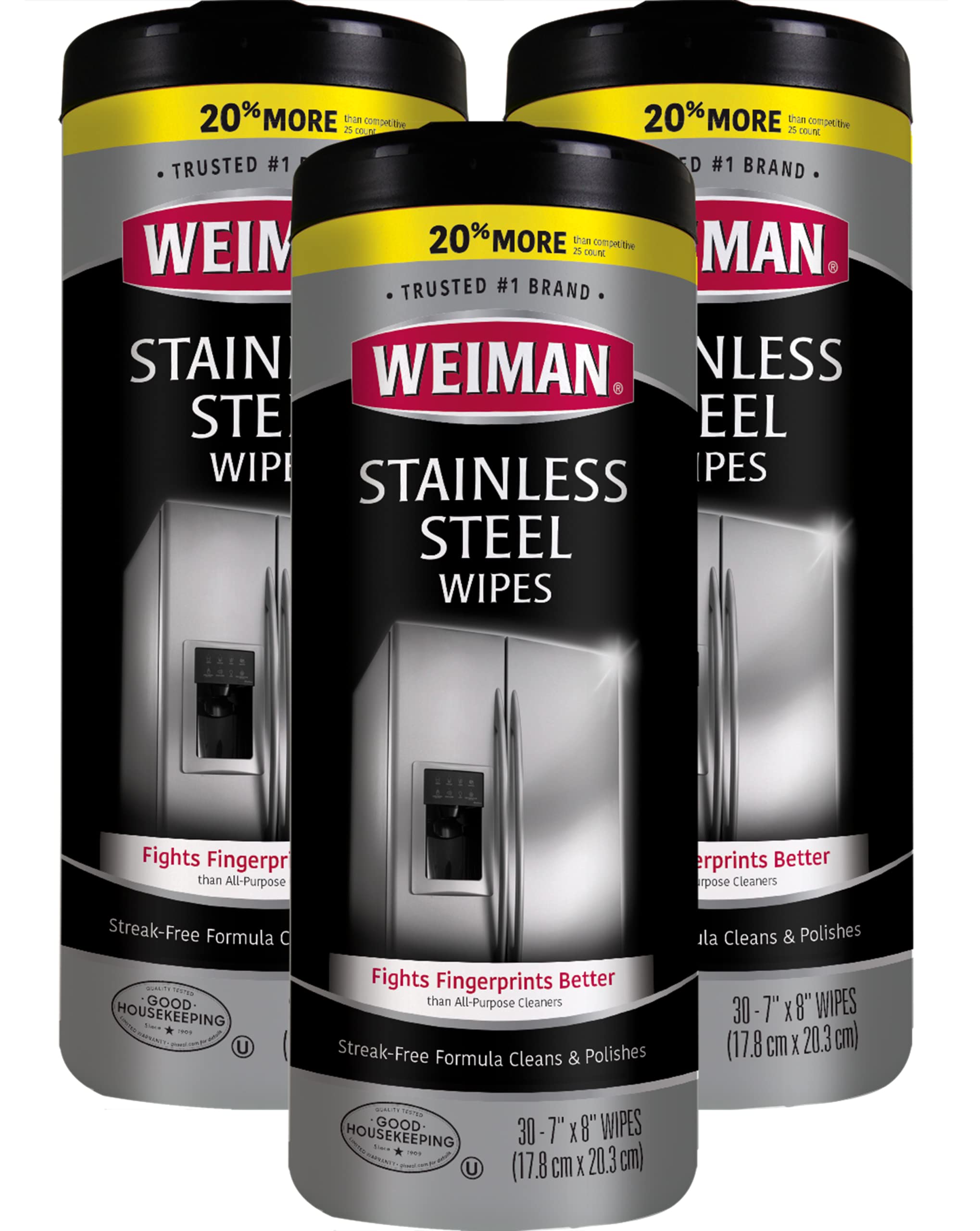 Stainless Steel Cleaner Wipes (3 Count)