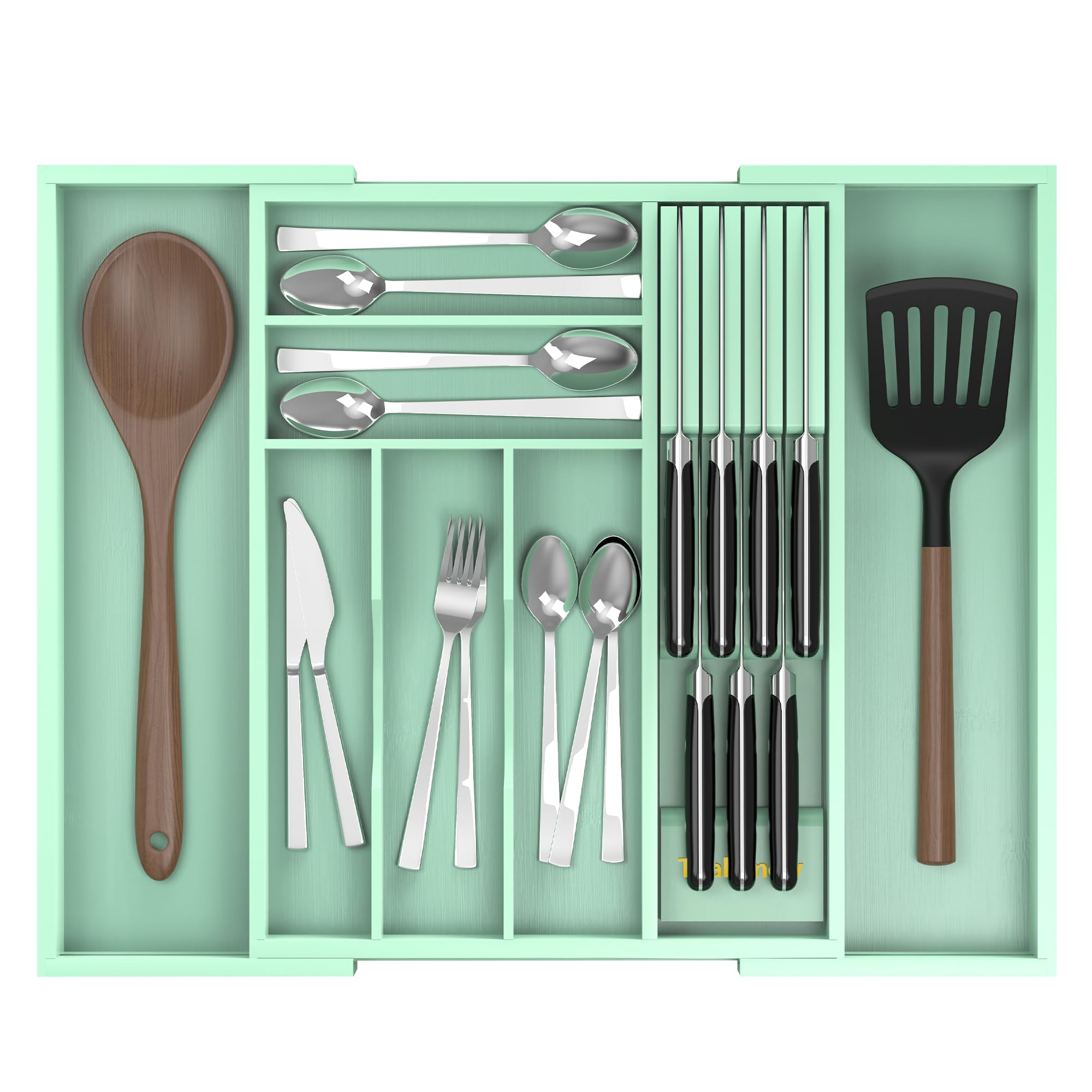 Bamboo Silverware Drawer Organizer