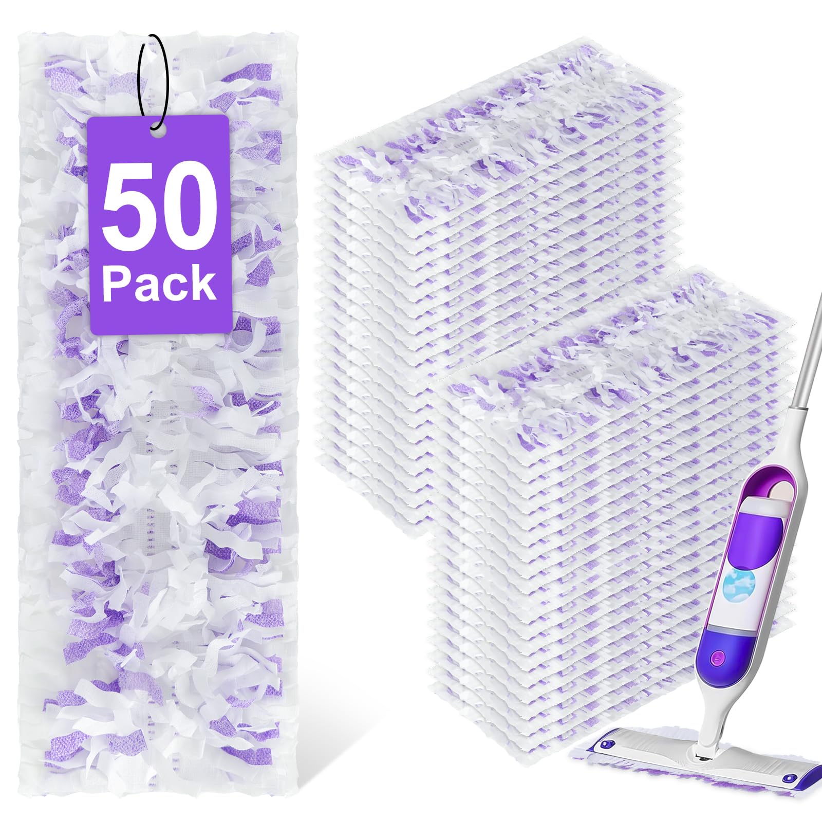 50 Pack Disposable Power Mop Refills for Swiffer Power Mop (50 Count) - ModHome Supplies
