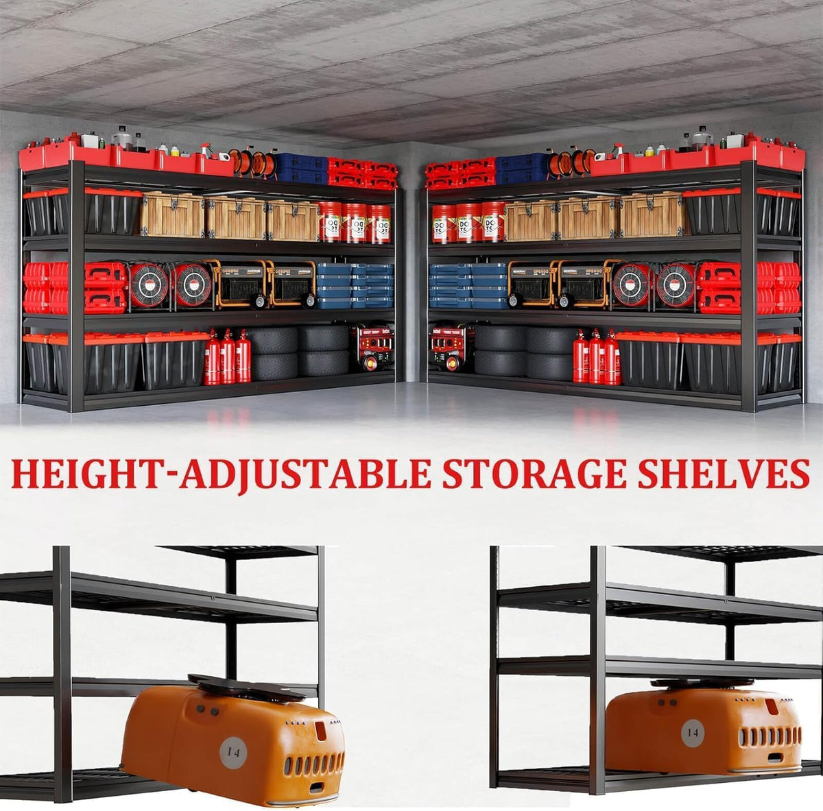 36" Deep Garage Shelving Heavy Duty