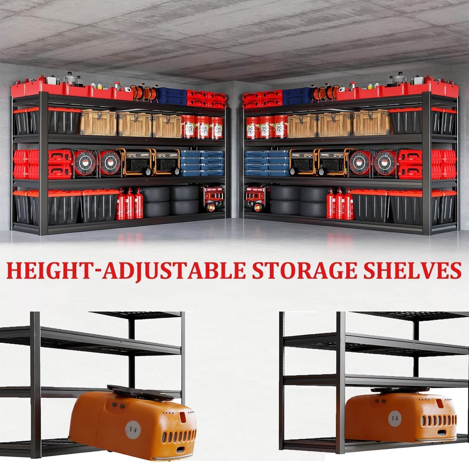 36" Deep Garage Shelving Heavy Duty