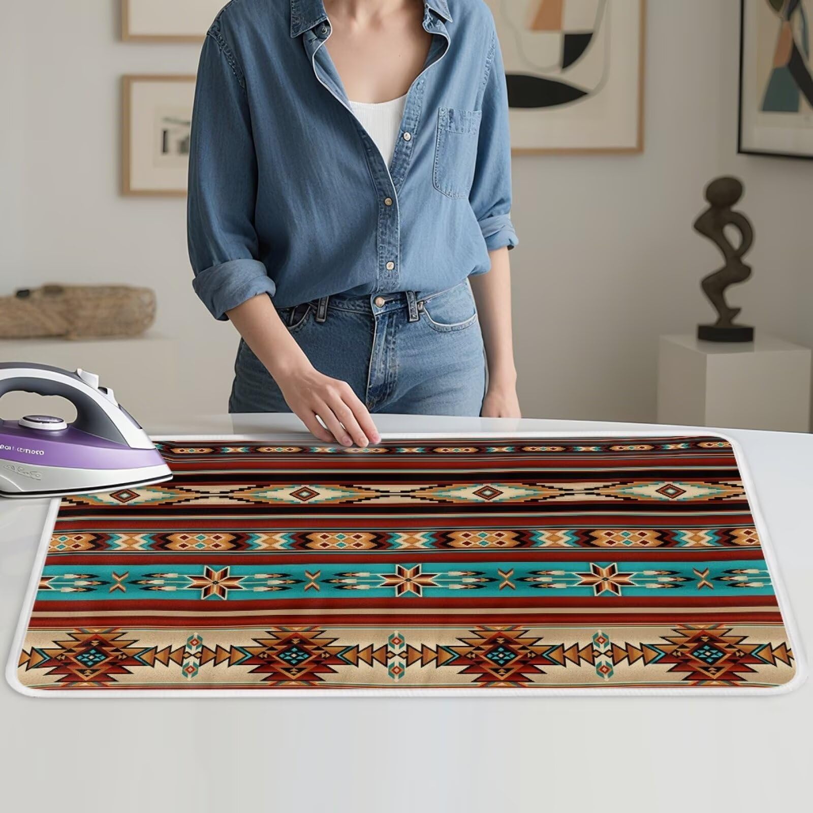 Aztec Ironing Mat Ironing Board Pad Heat Resistant