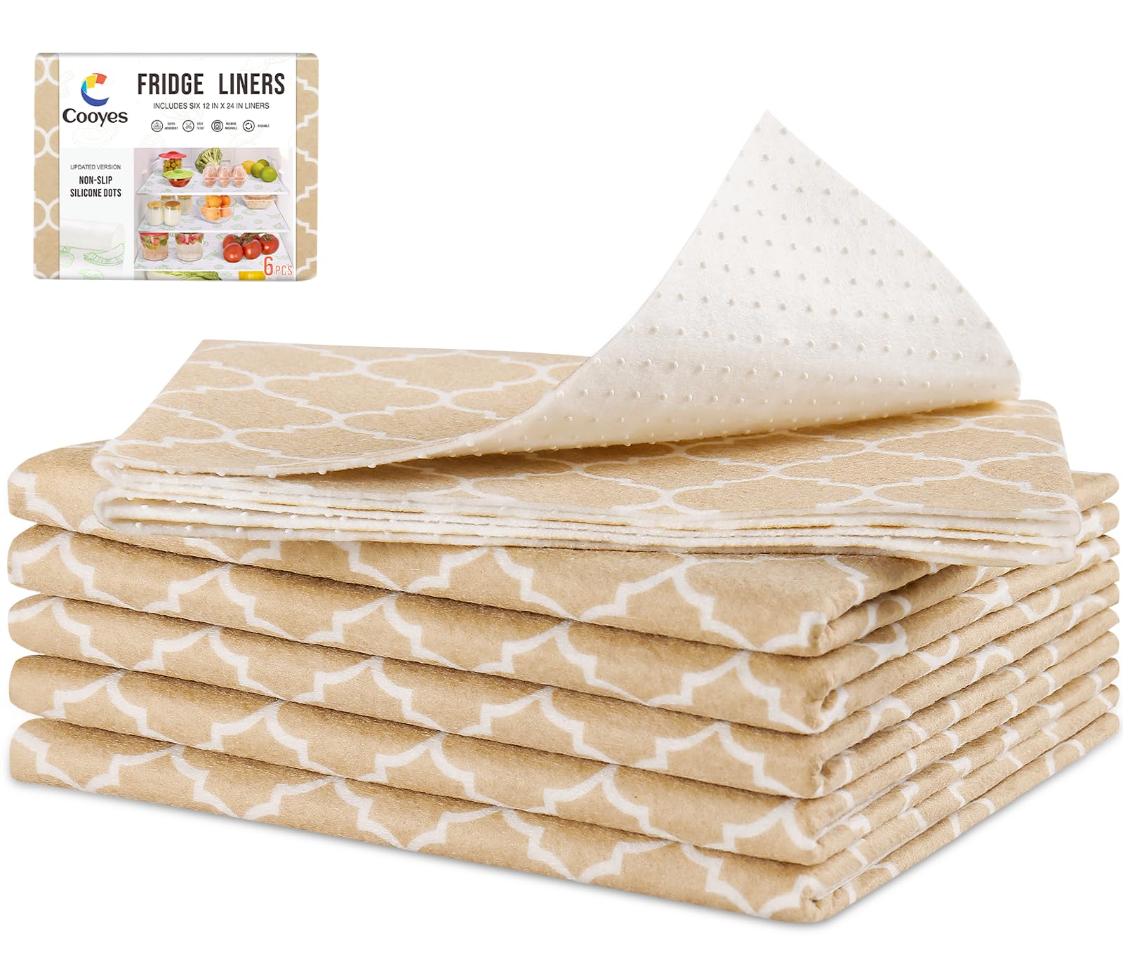 2 in 1 Refrigerator Liners (12 Sq Ft)