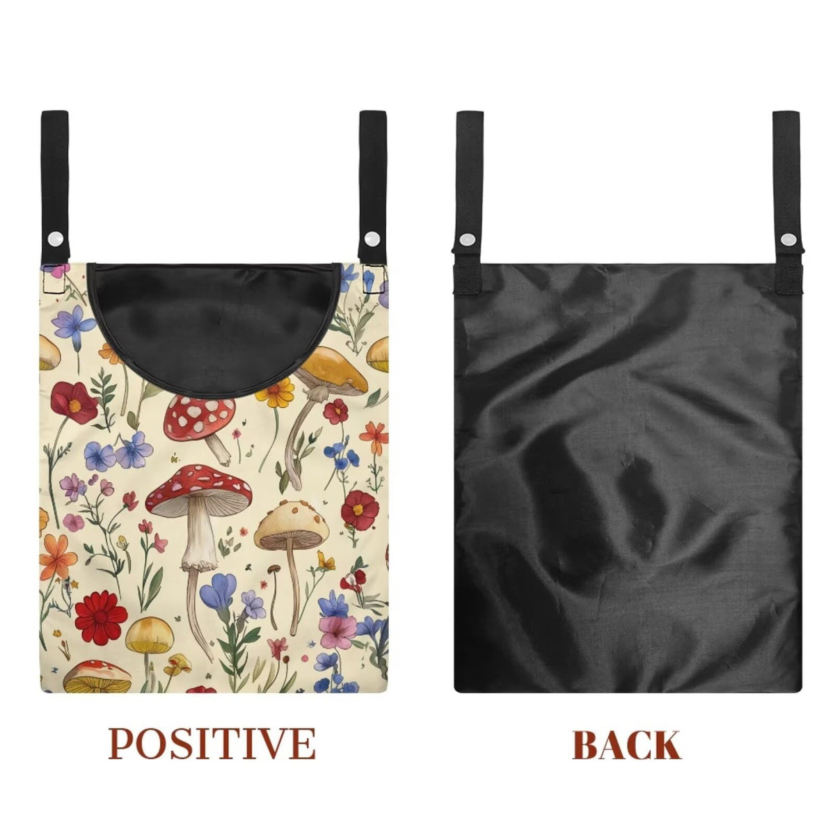 Mushroom Clothespin Bag with Hanging Hook