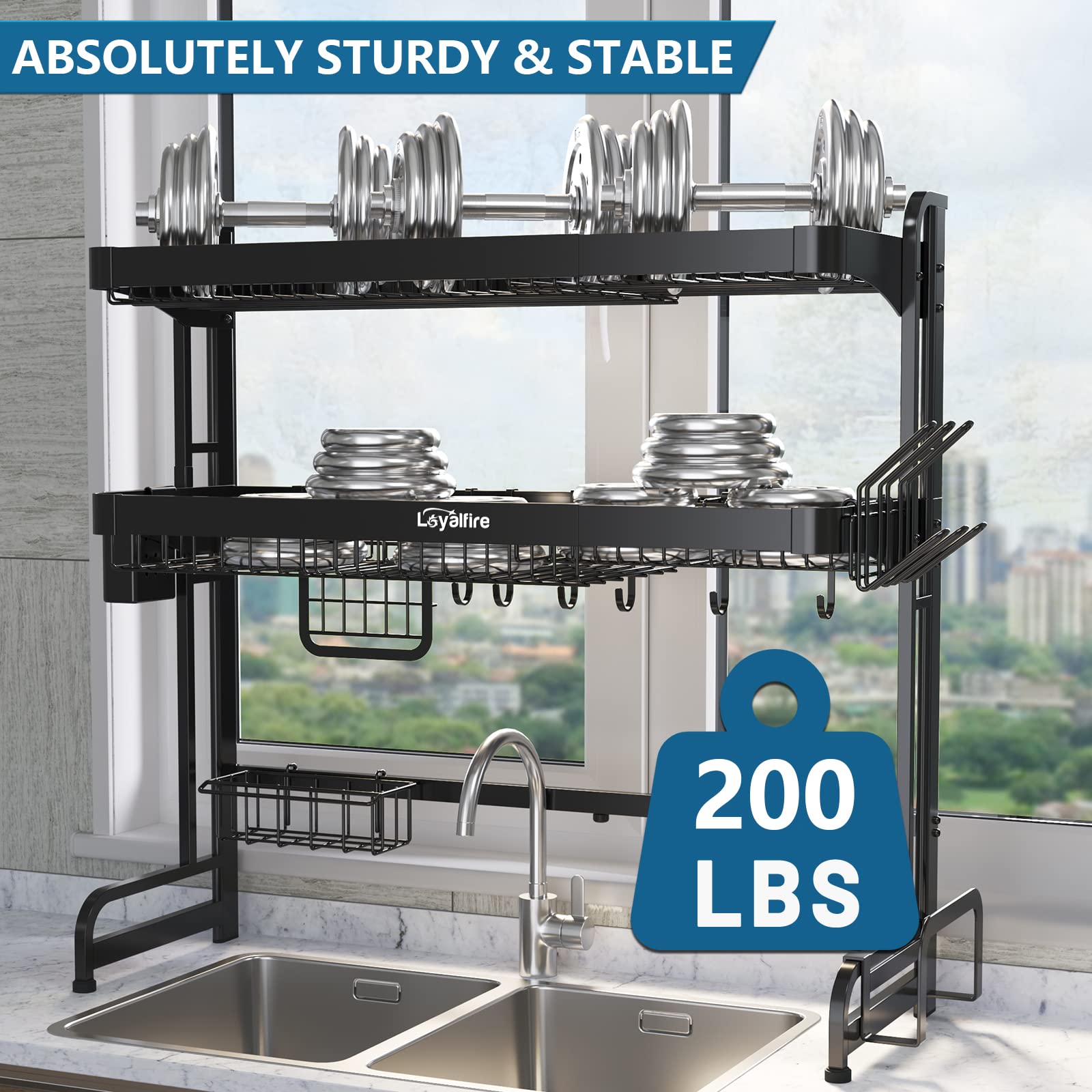 Over Sink Dish Drying Rack