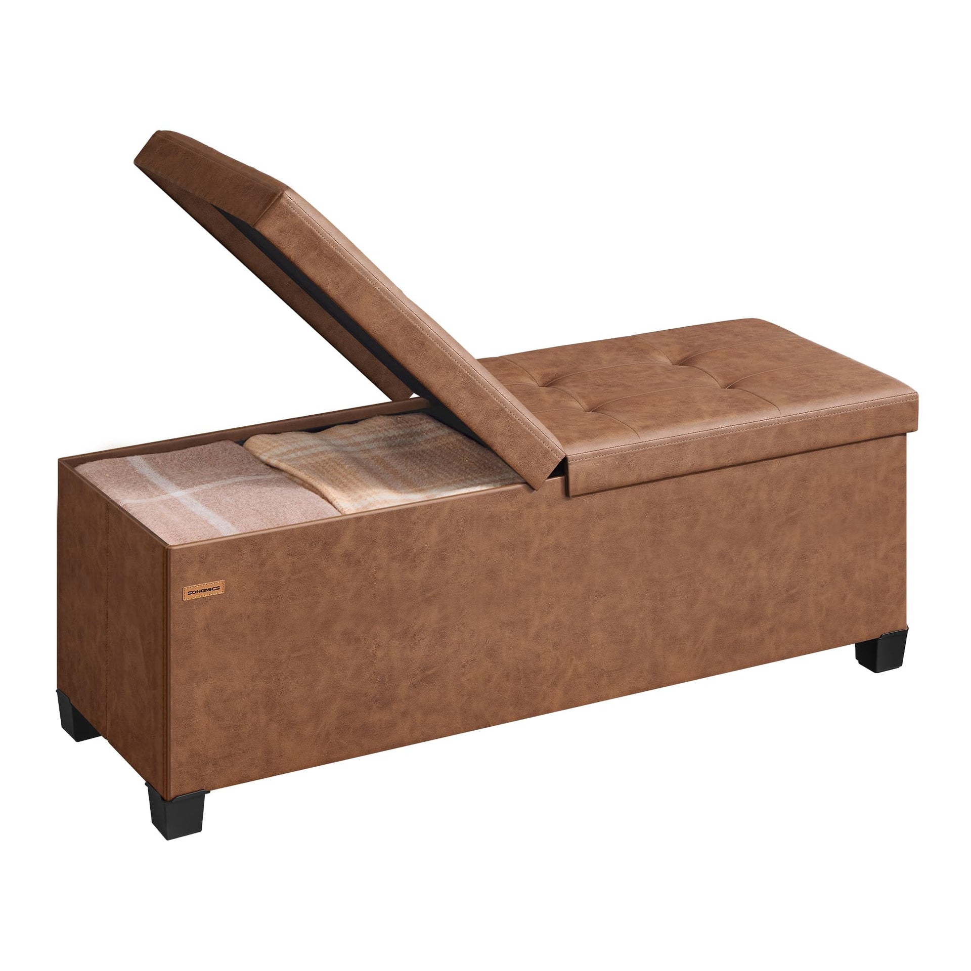 Storage Ottoman Bench with Legs