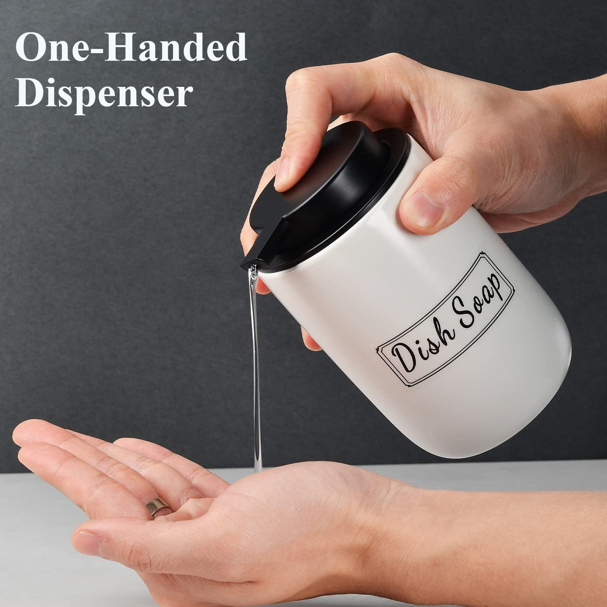 White Soap Dispenser Set (2 Count)
