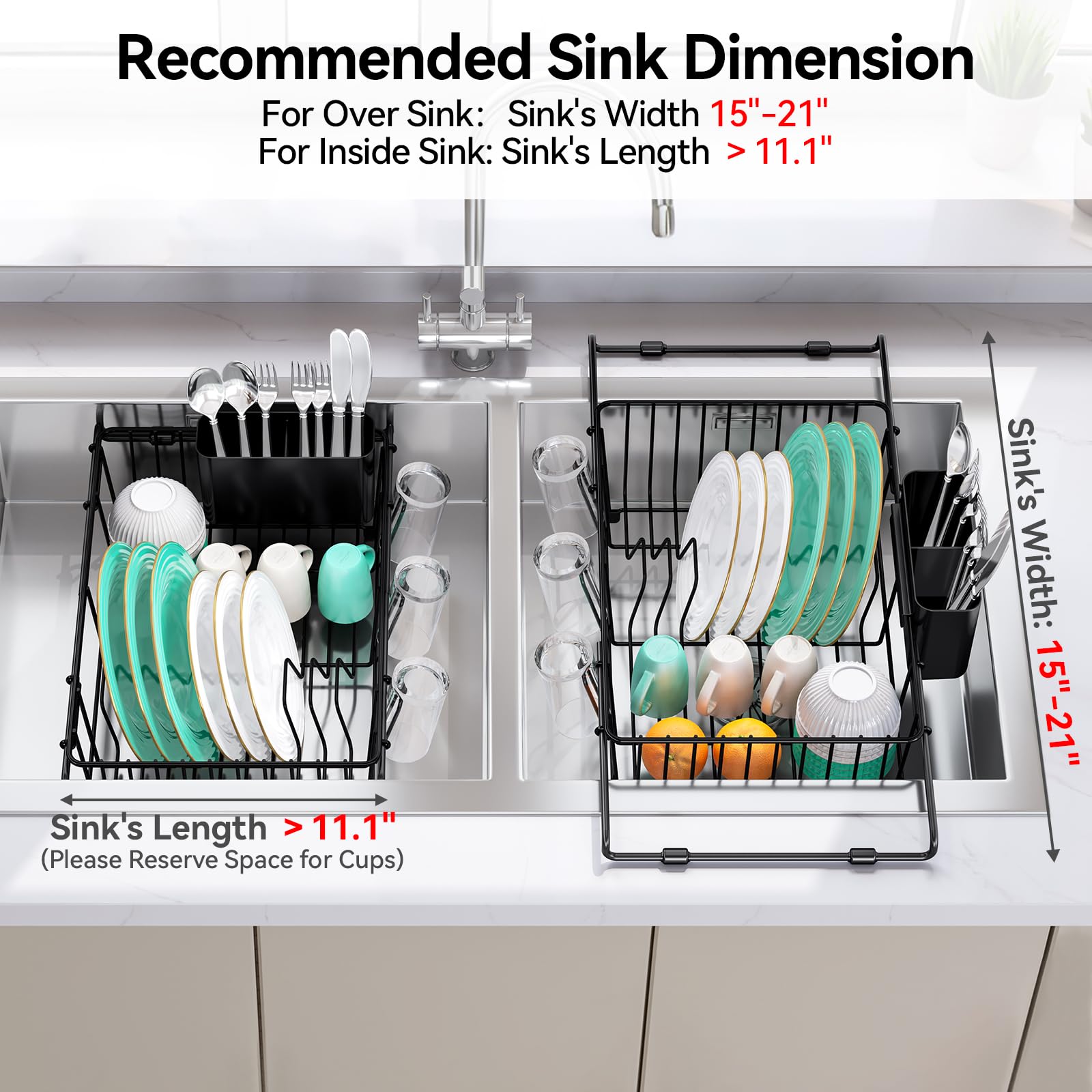 Expandable in Sink Dish Rack