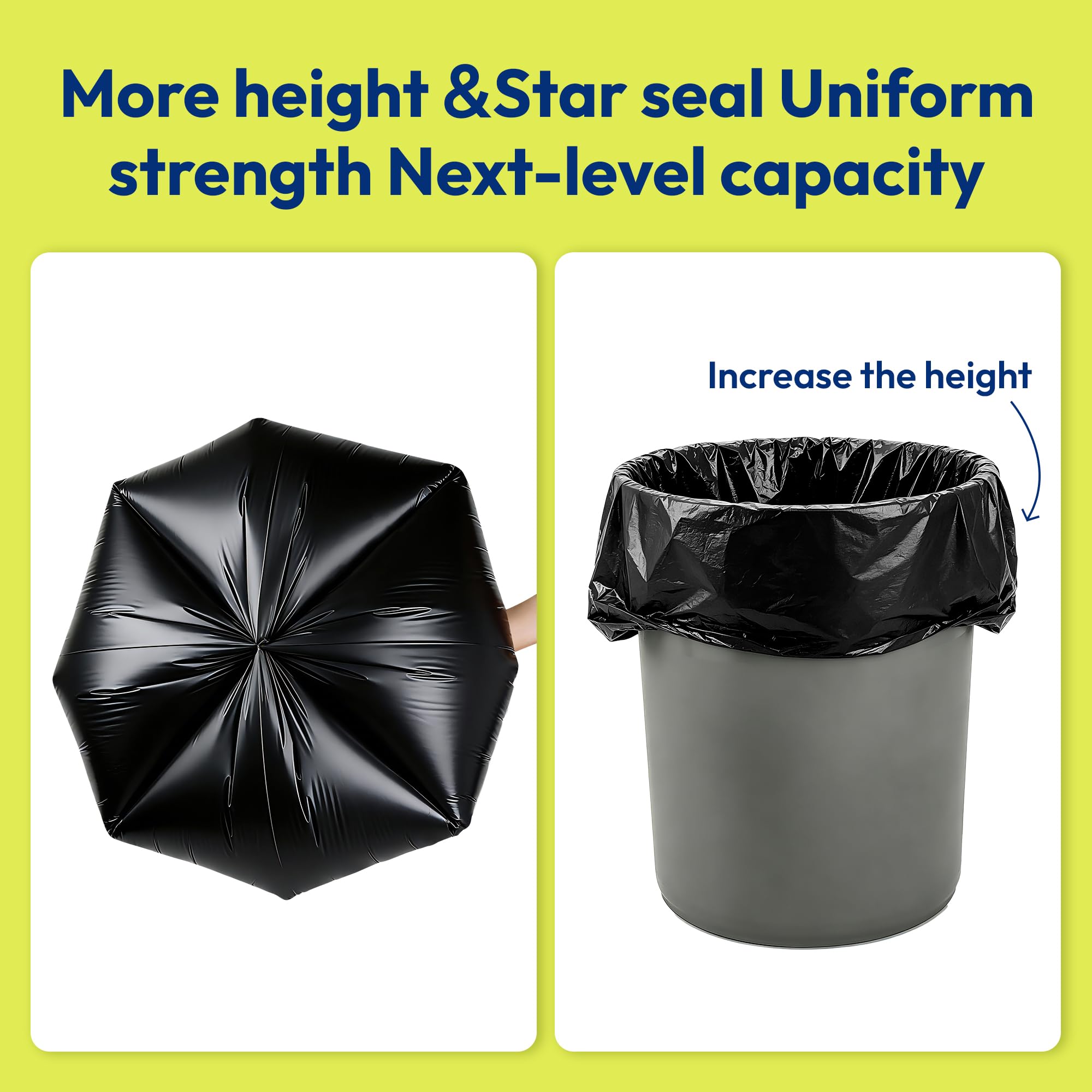 Heavy Duty Trash Bags 33 Gallon 30 Count