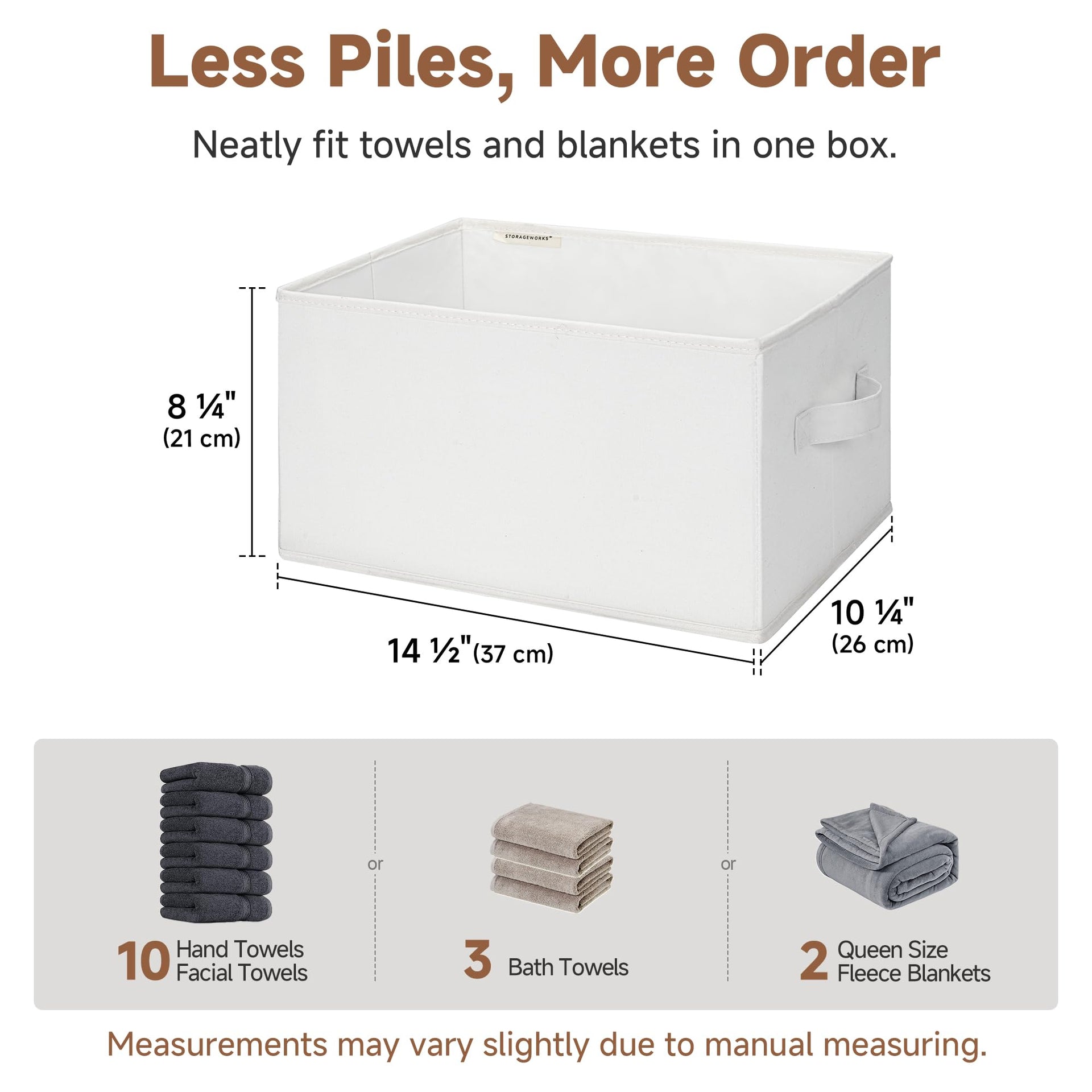 Closet Storage Bins (3 Count)