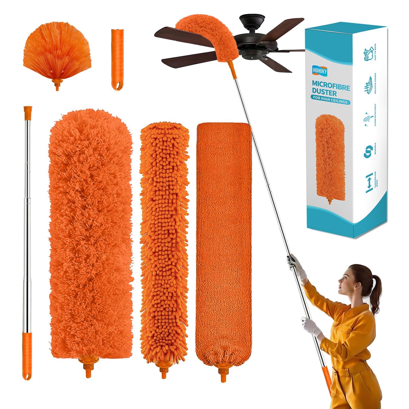 Cobweb Duster with Extension Pole