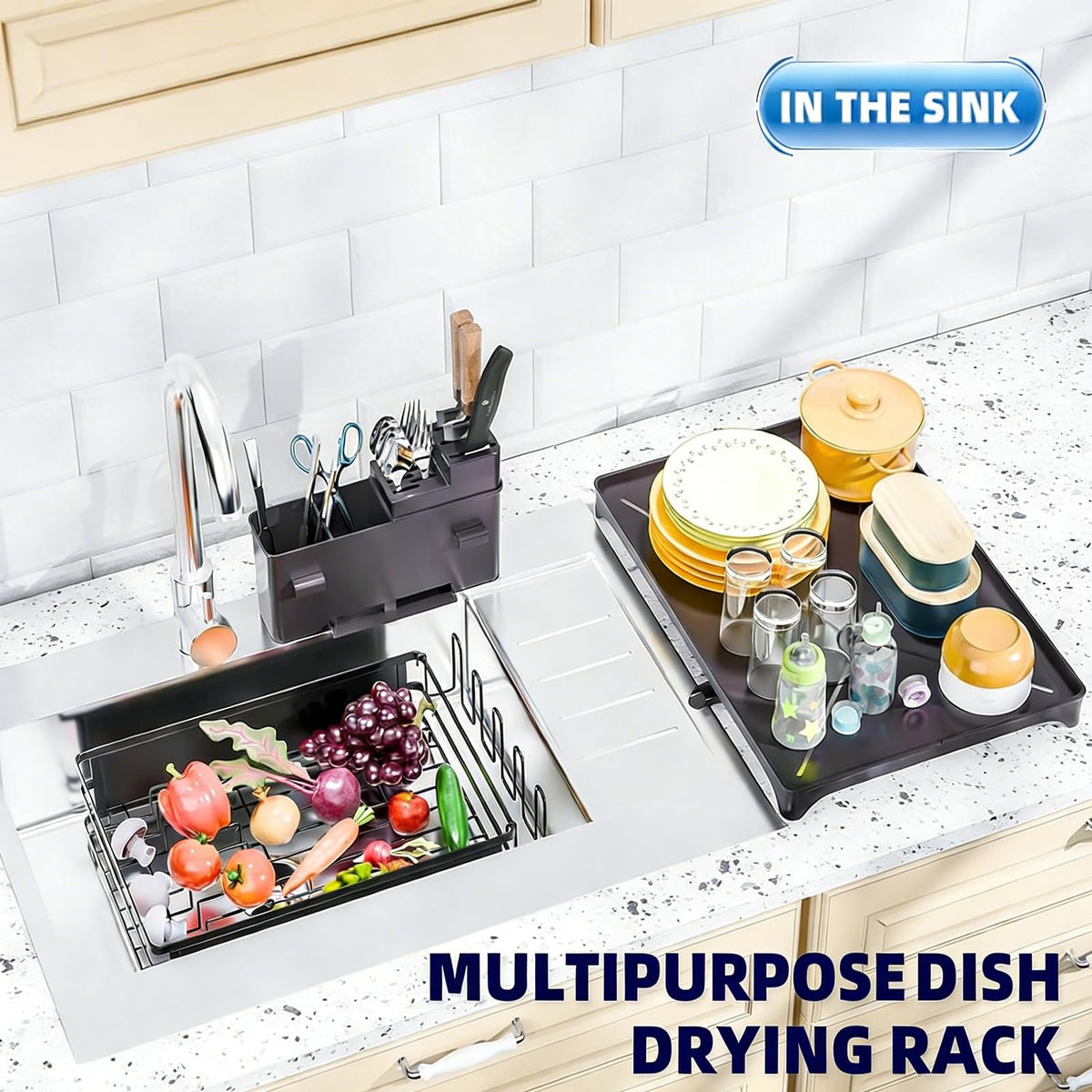 Dish Drying Rack for Kitchen Counter