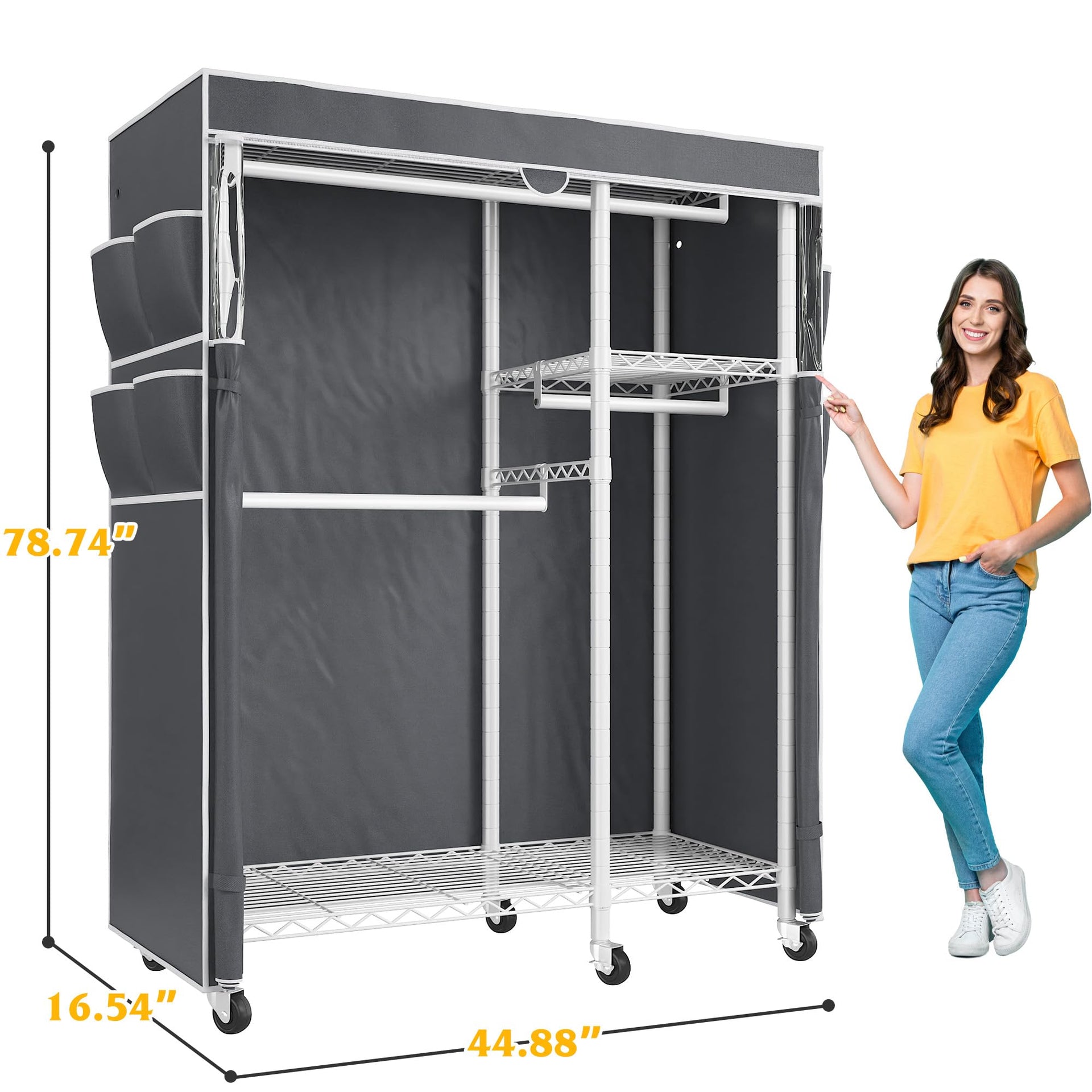 Clothes Rack with Cover