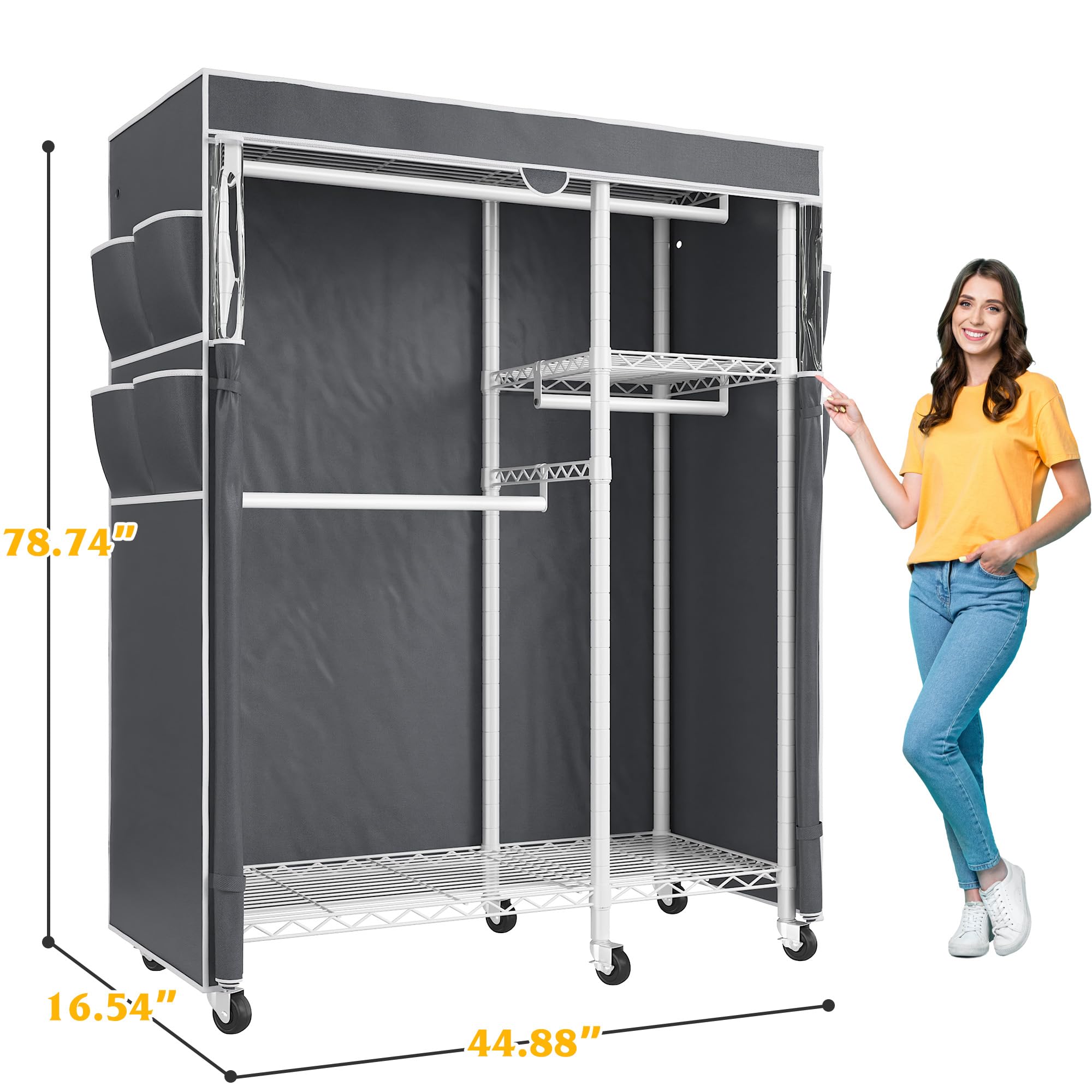 Clothes Rack with Cover
