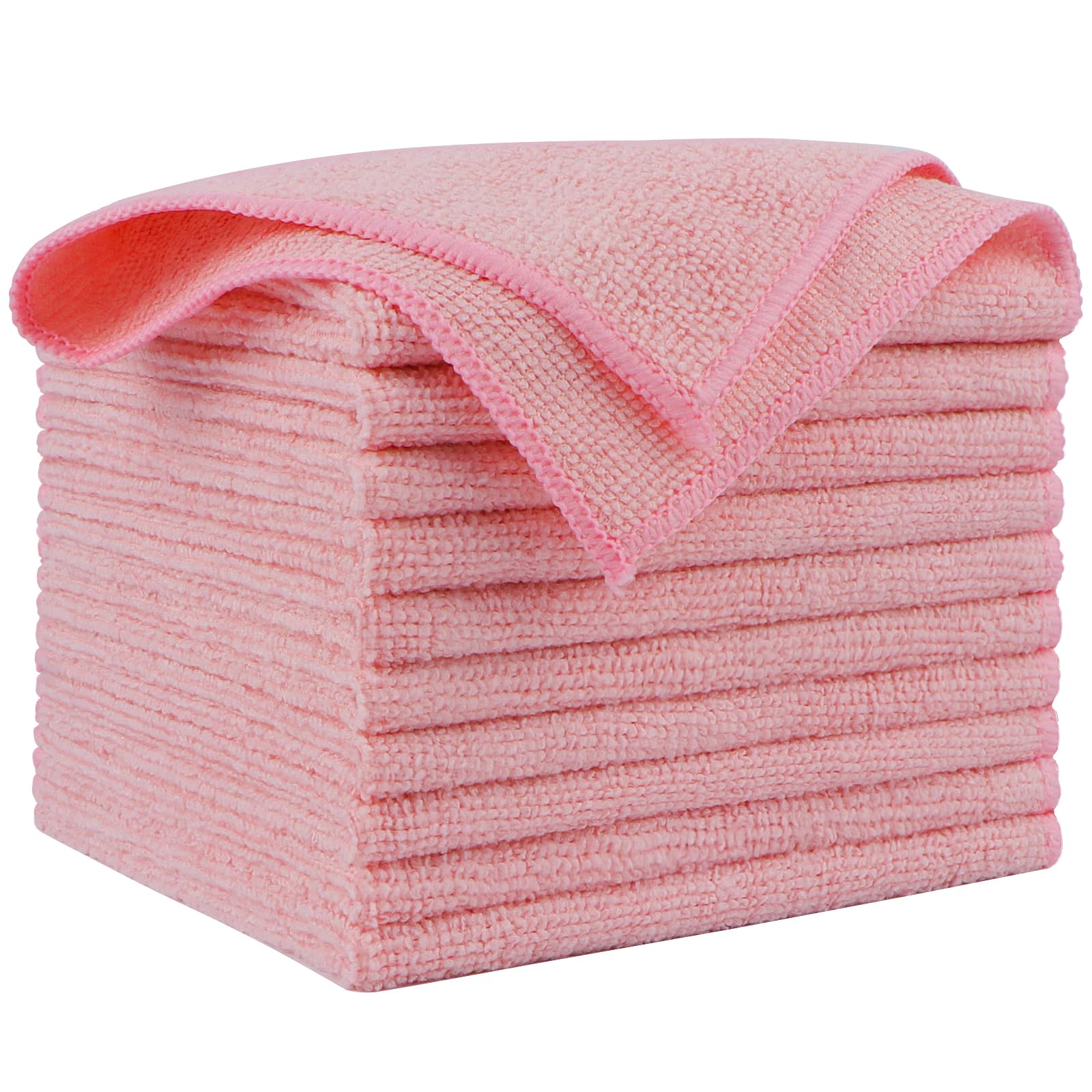 Microfiber Cleaning Cloth Pink 10PK (10 Count)