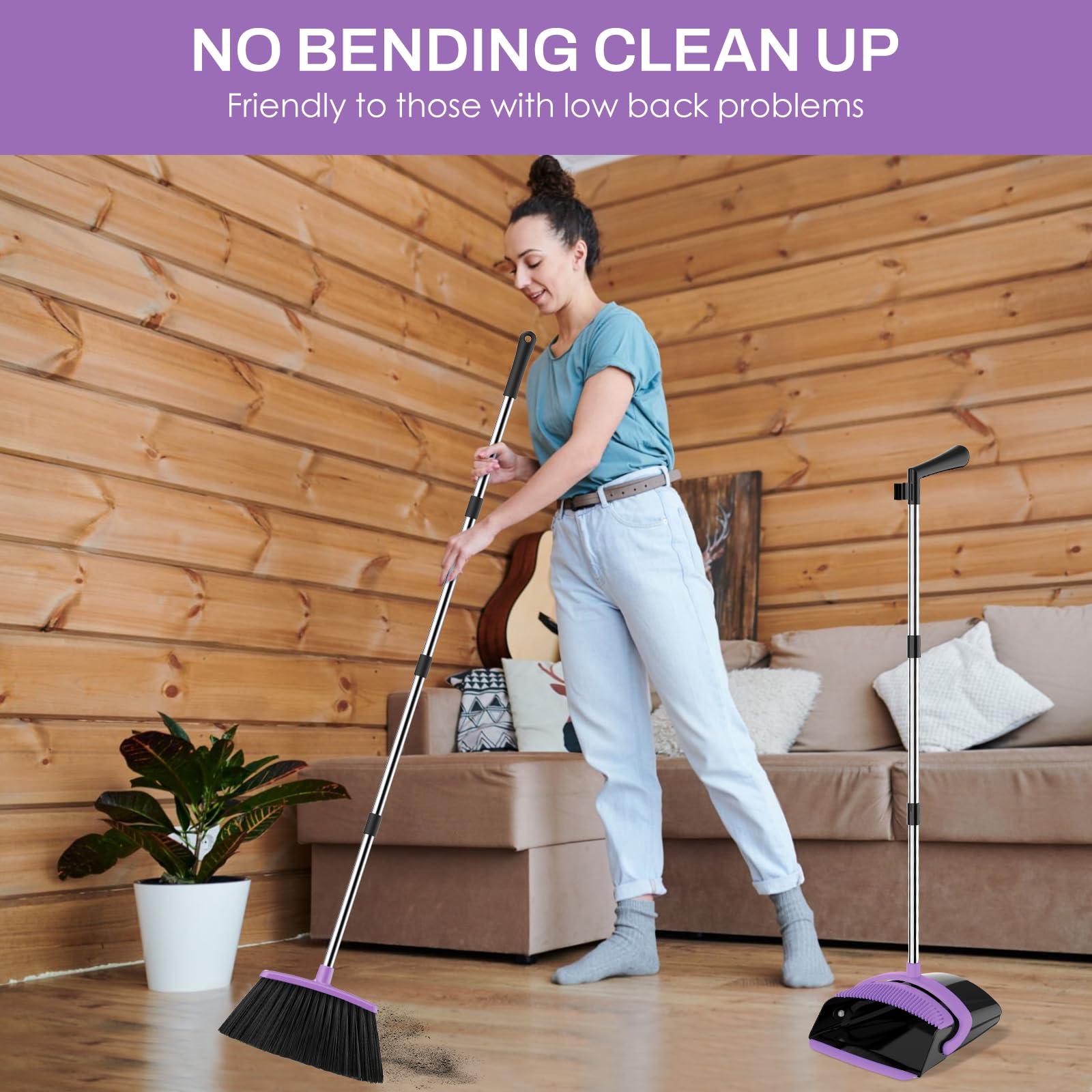Broom and Dustpan Set for Home
