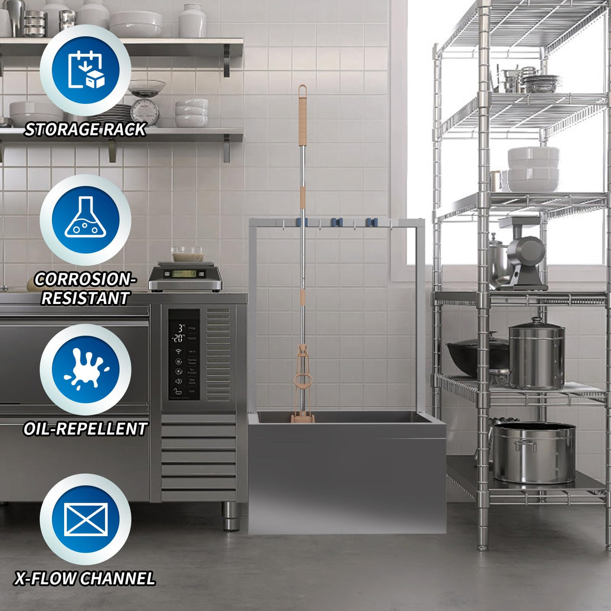 Stainless Steel Floor Mop Sink