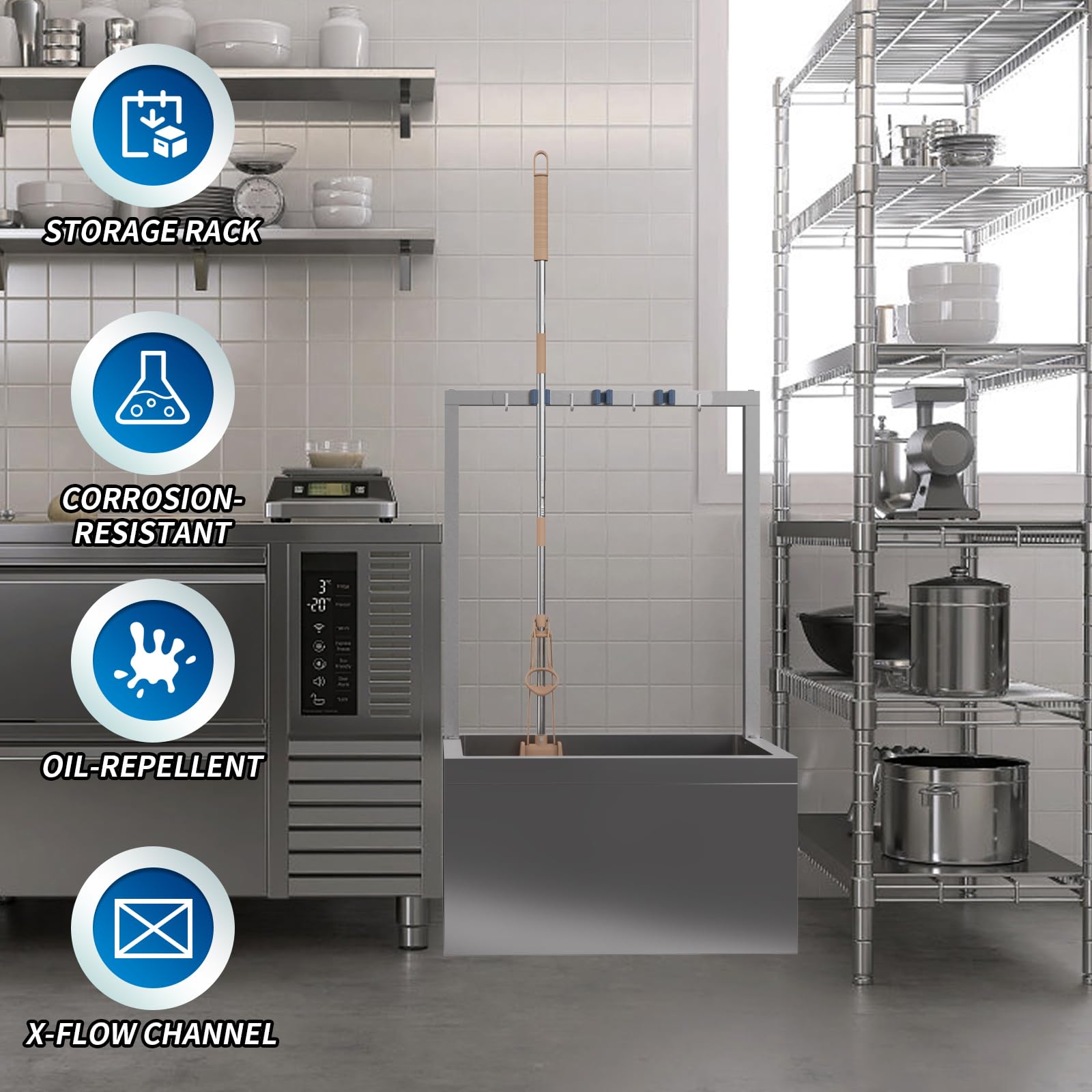 Stainless Steel Floor Mop Sink