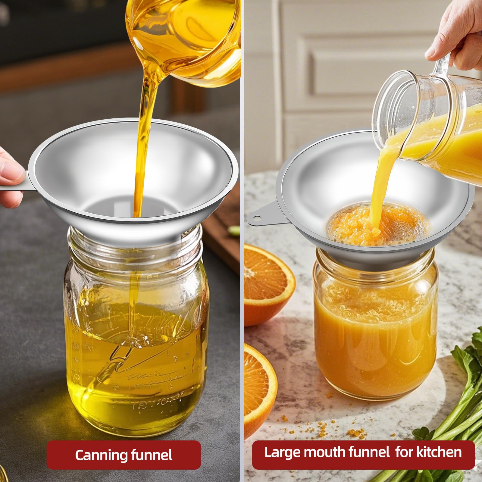 Canning Funnel with Strainer