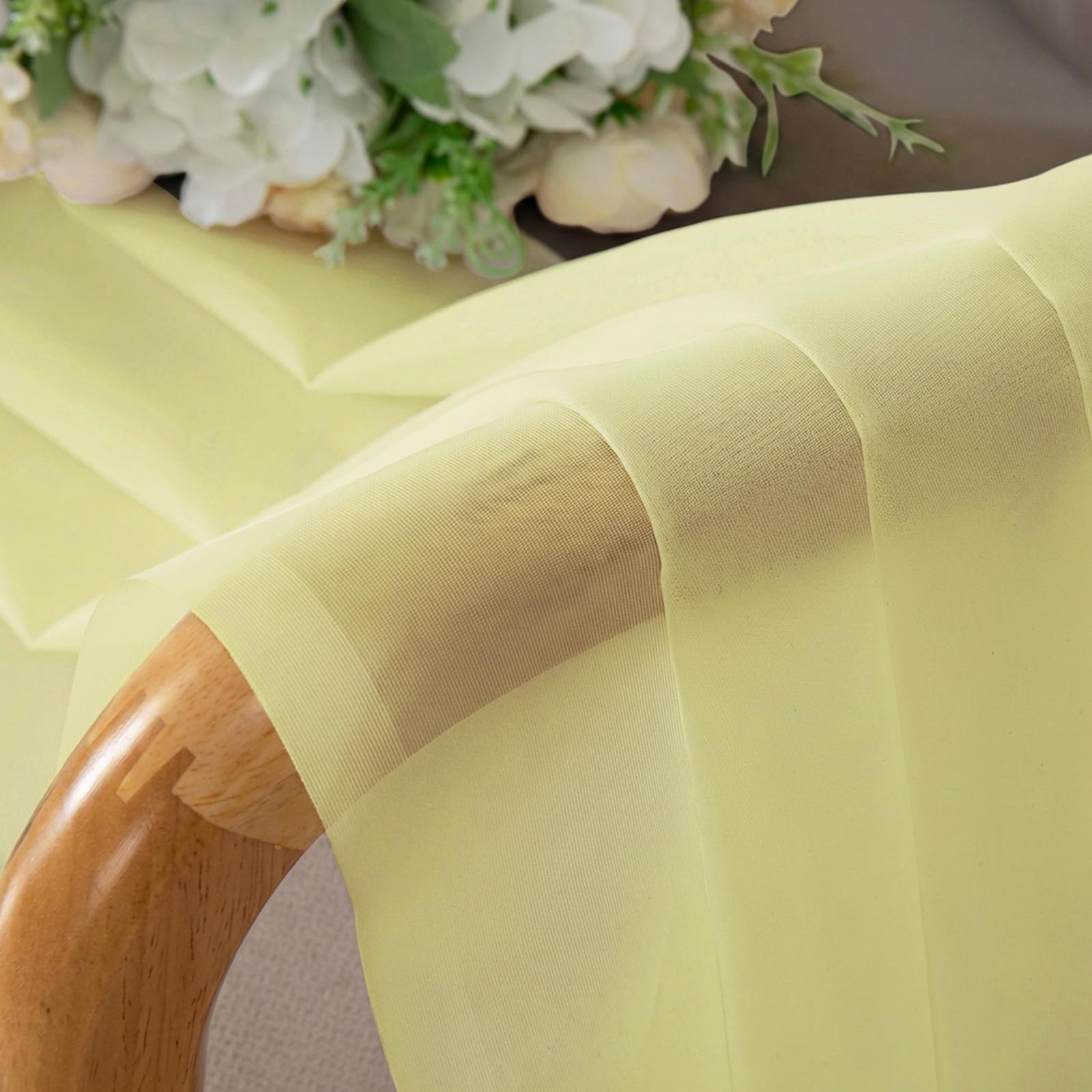 Sheer Tier Curtains 24 Inch Length (2 Count)