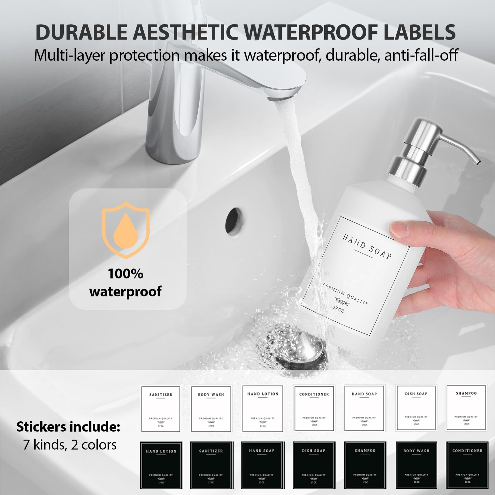 White Glass Soap Dispenser for Kitchen (2 Count)