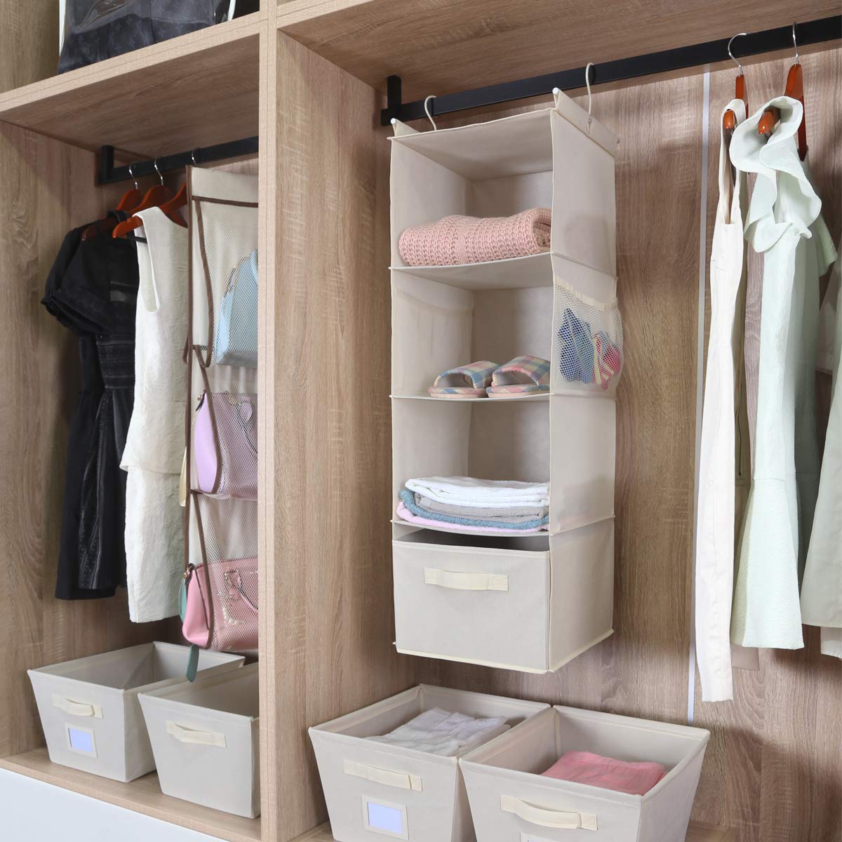 4 Shelf Hanging Closet Organizer
