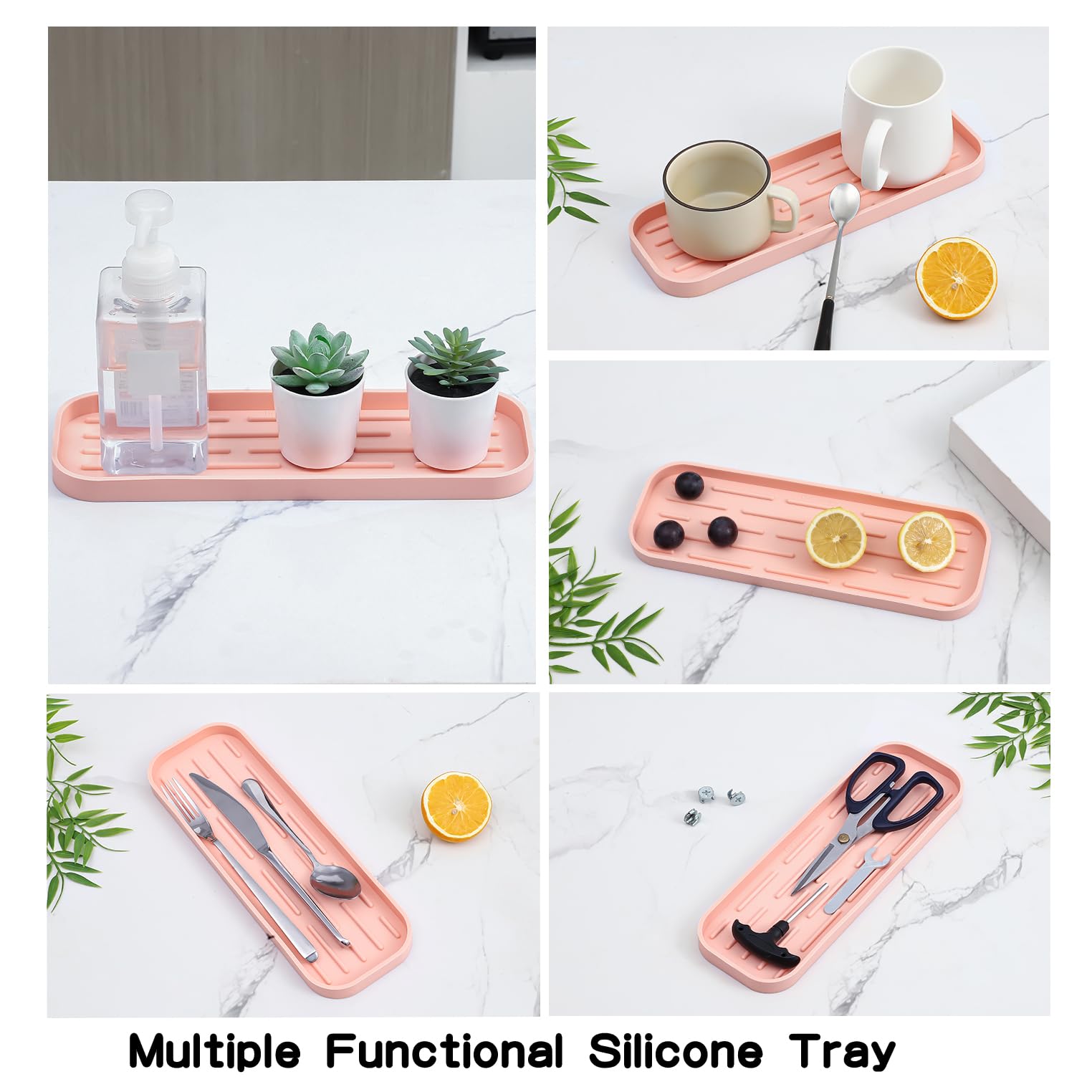 Silicone Kitchen Sink Organizer Tray for Multiple Usage