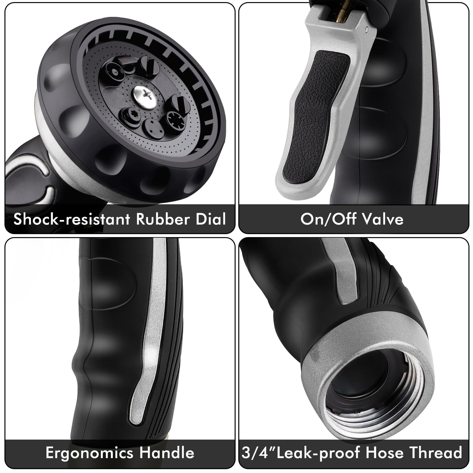 Hose Nozzle with Easy Self