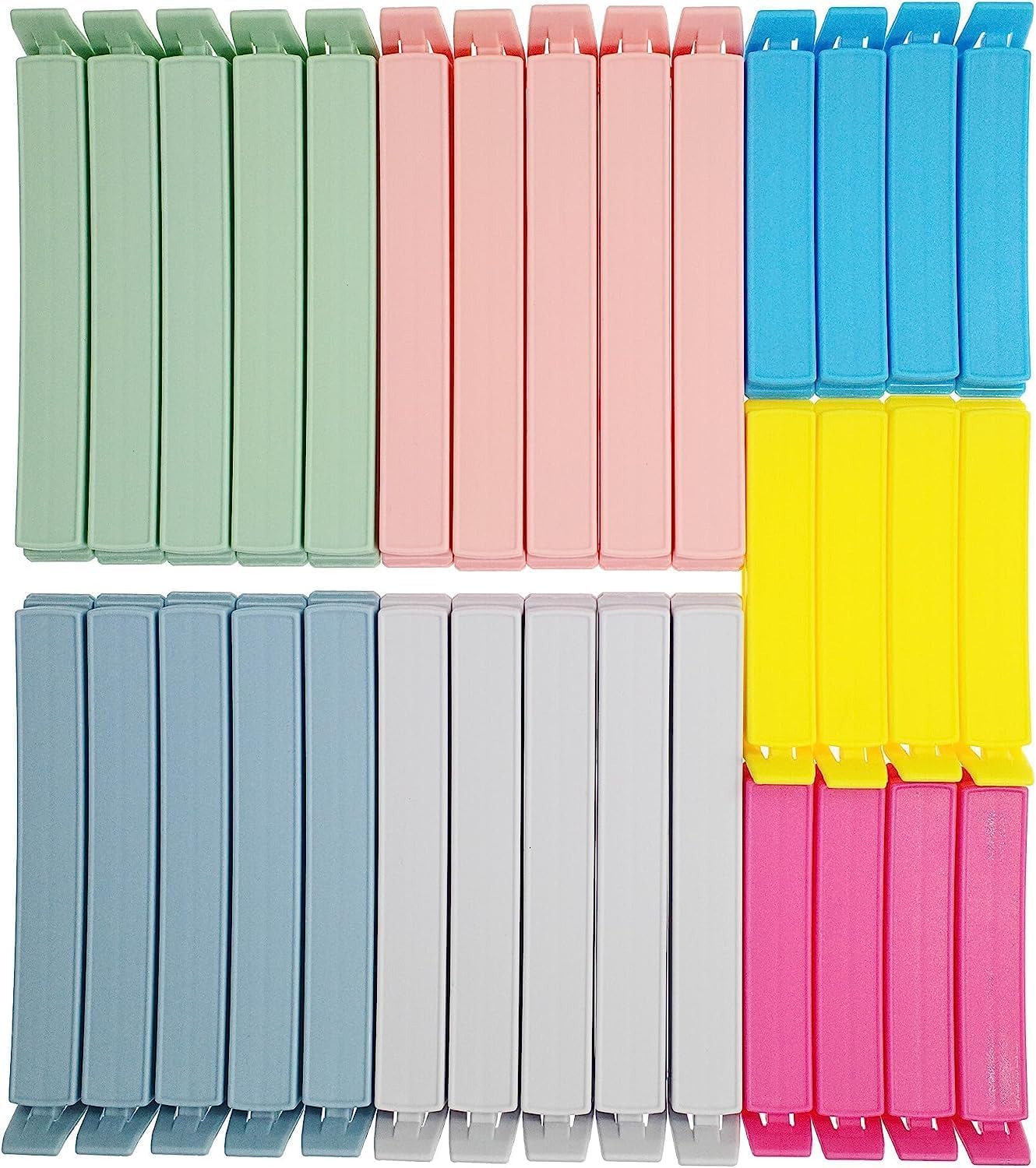 32 PCS Plastic Chip Clips for Food Packages (32 Count)