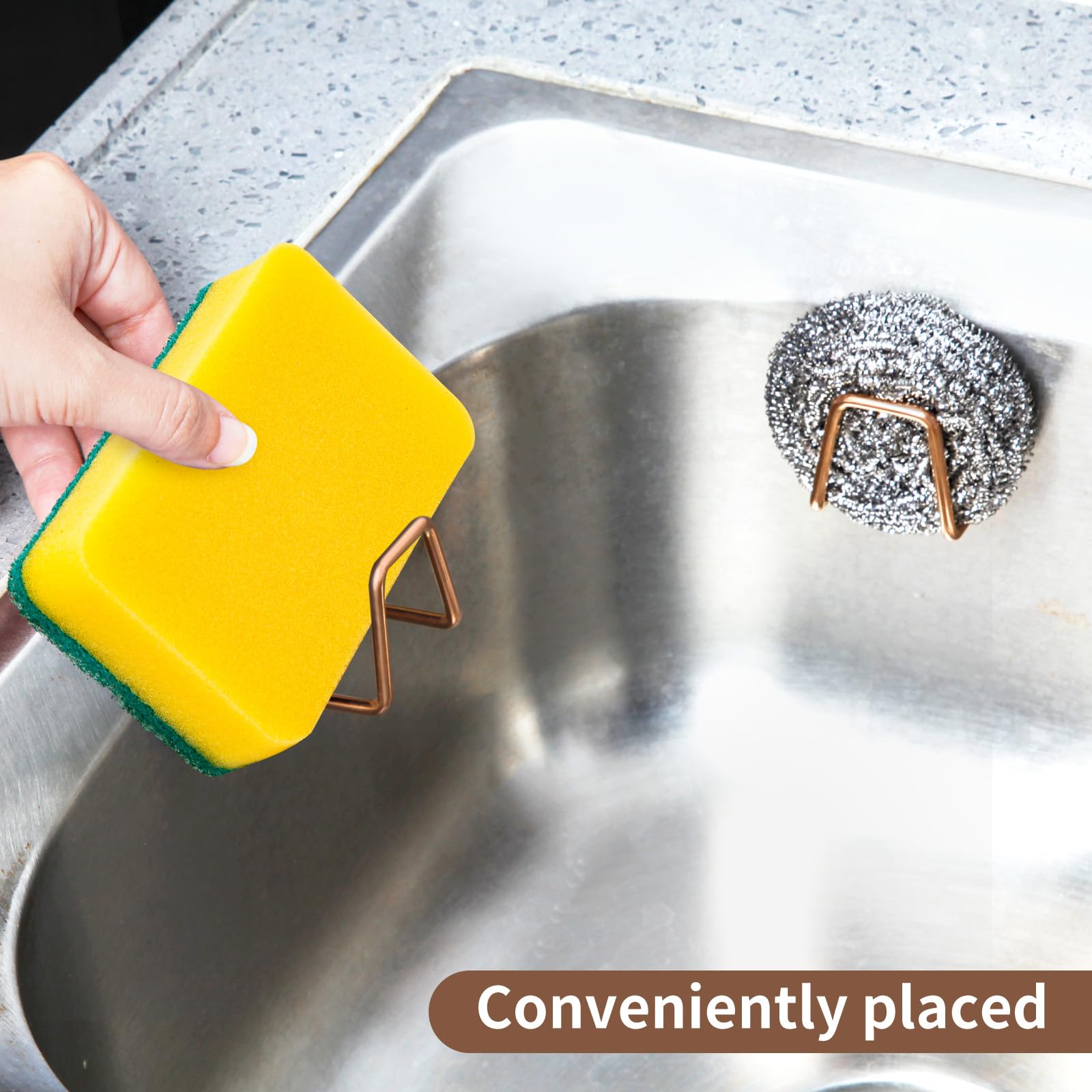 2 Pcs Sponges Holder Sink Caddy for Kitchen Accessories (2 Count)