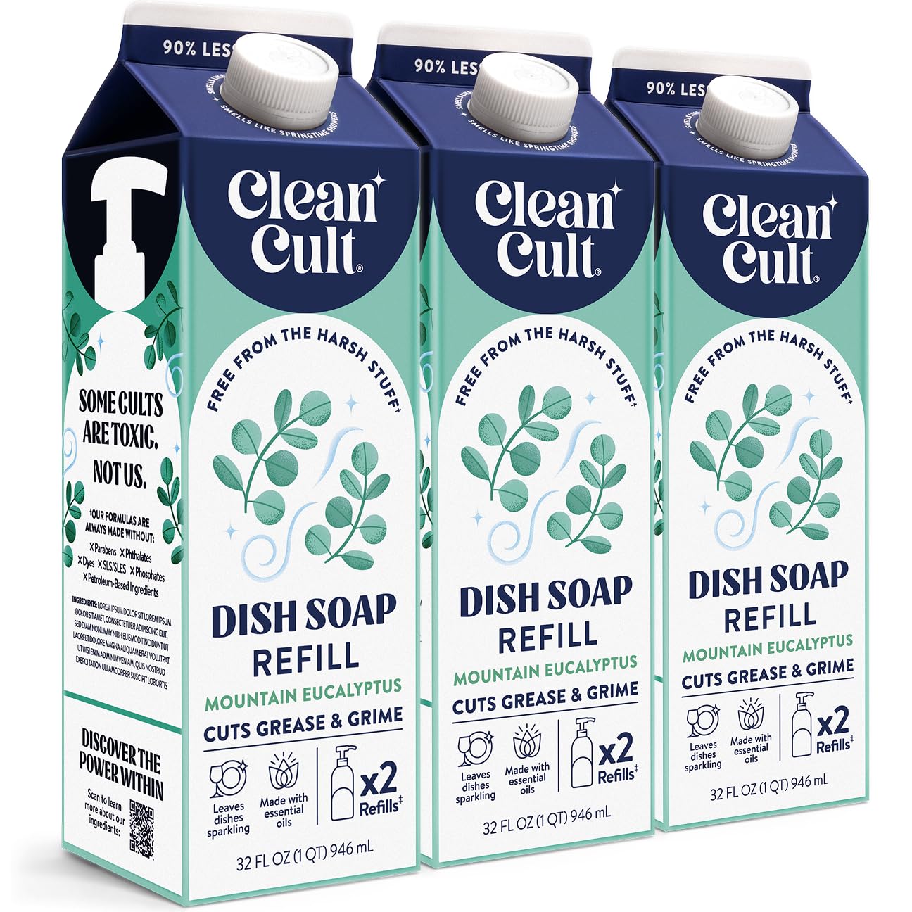 Dish Soap Liquid Refills (96 Fl Oz)