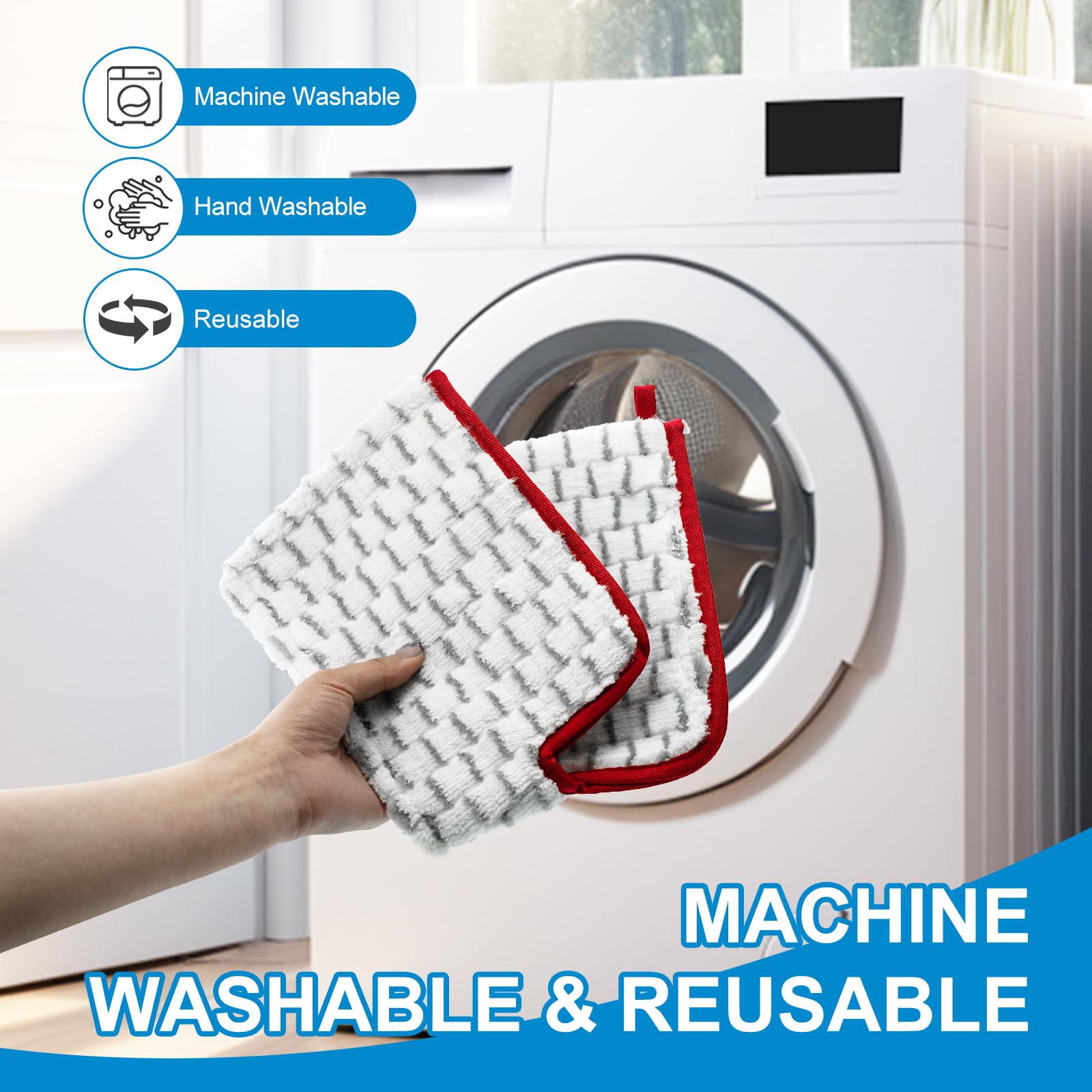 Microfiber Spray Mop Pads Compatible with Promist MAX Spray Mop (4 Count)