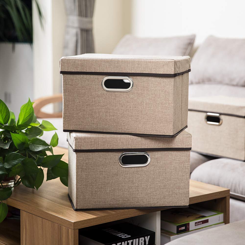 Collapsible Storage Cubes with Lids [1
