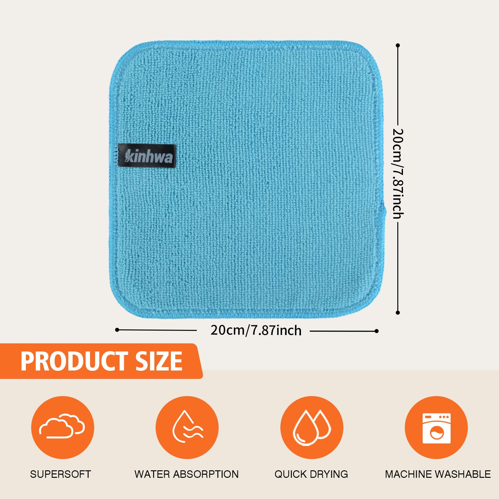 Dish Cloths with Scrub Side (12 Count)