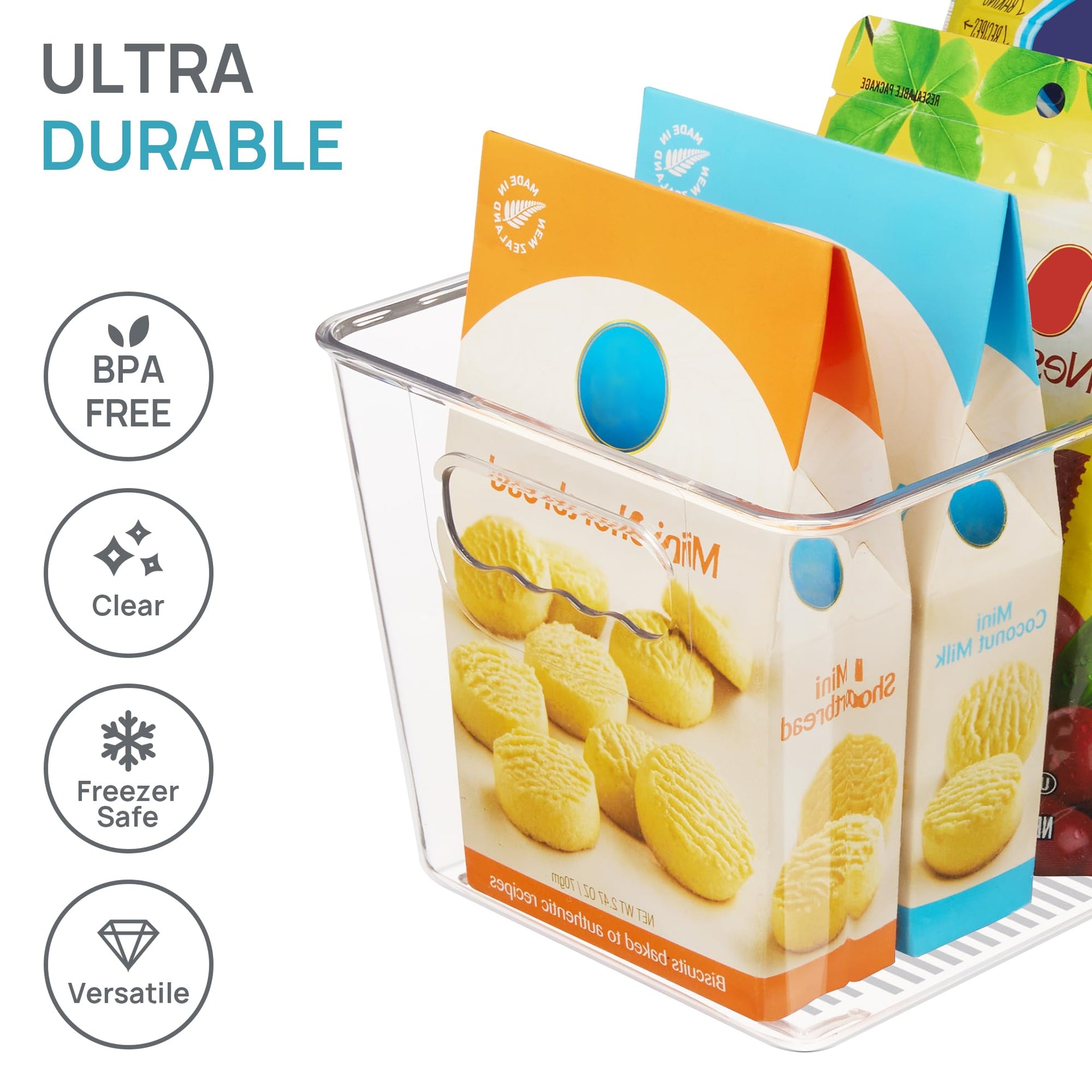 6 Pack Clear Storage Bins (6 Count)