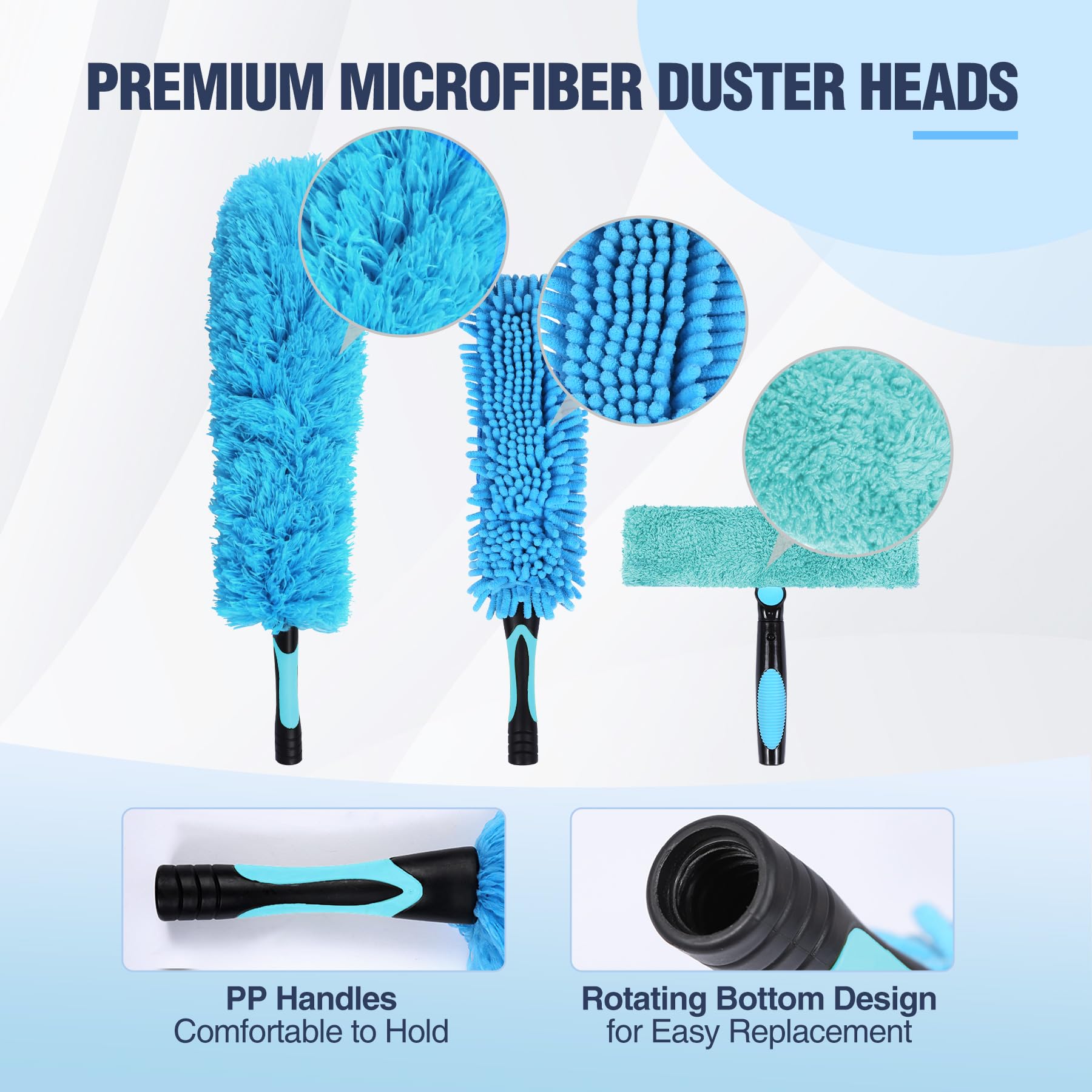 15 Foot High Ceiling Duster Kit with 4