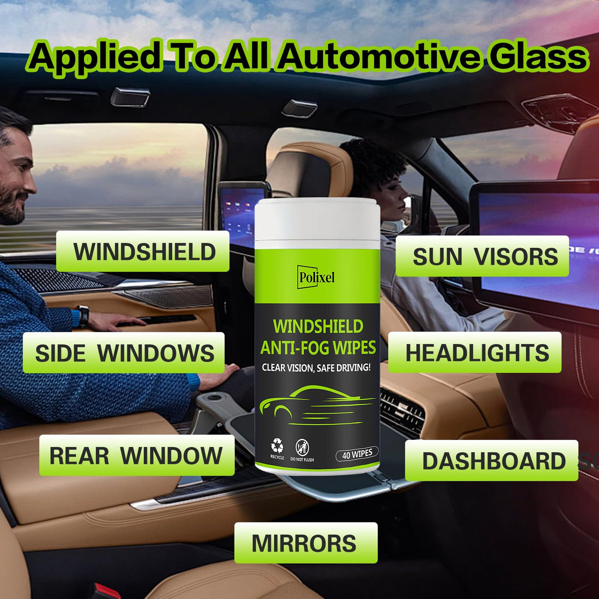 Glass Anti Fog Wipes Pre (40 Count)