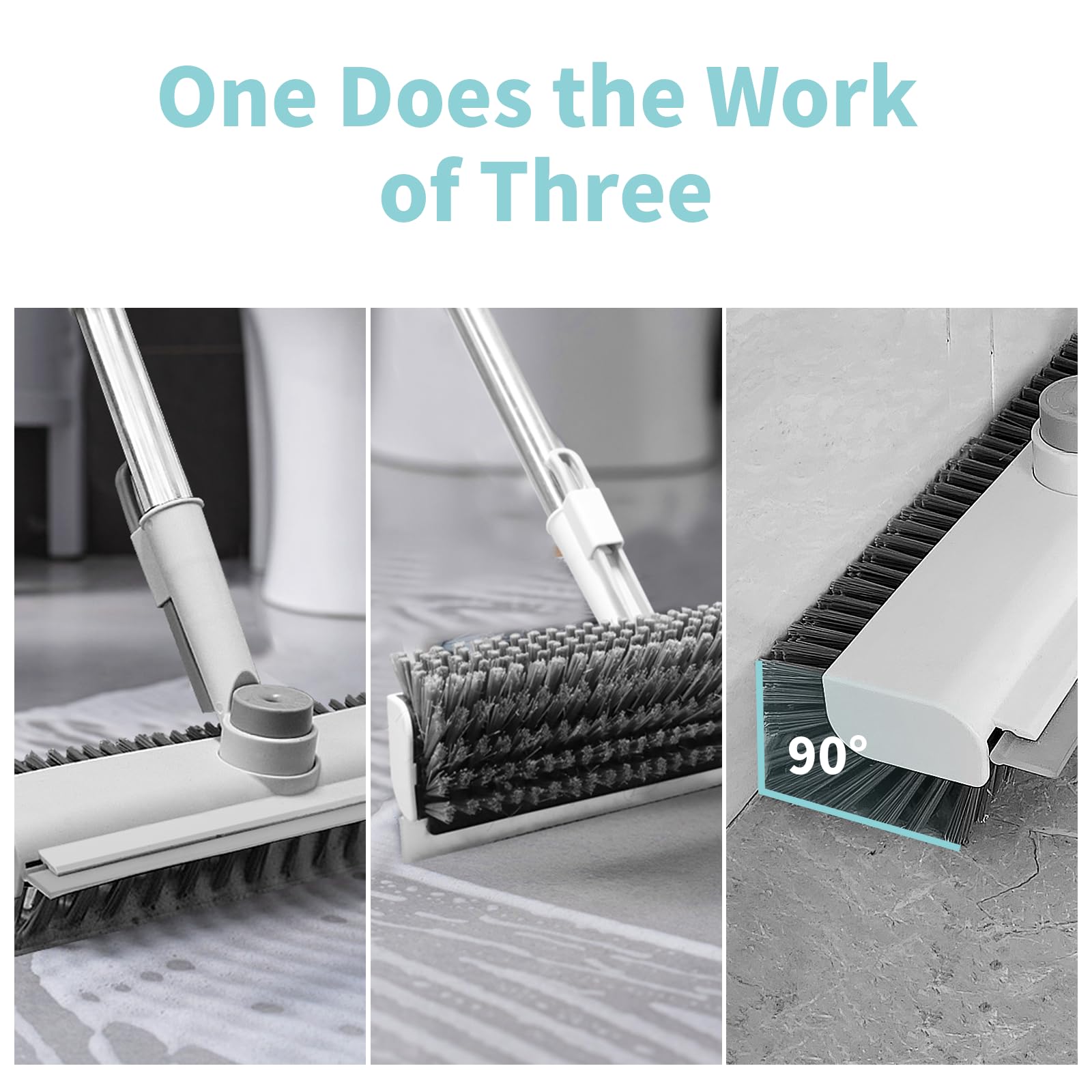 Floor Scrub Brush with Long Handle