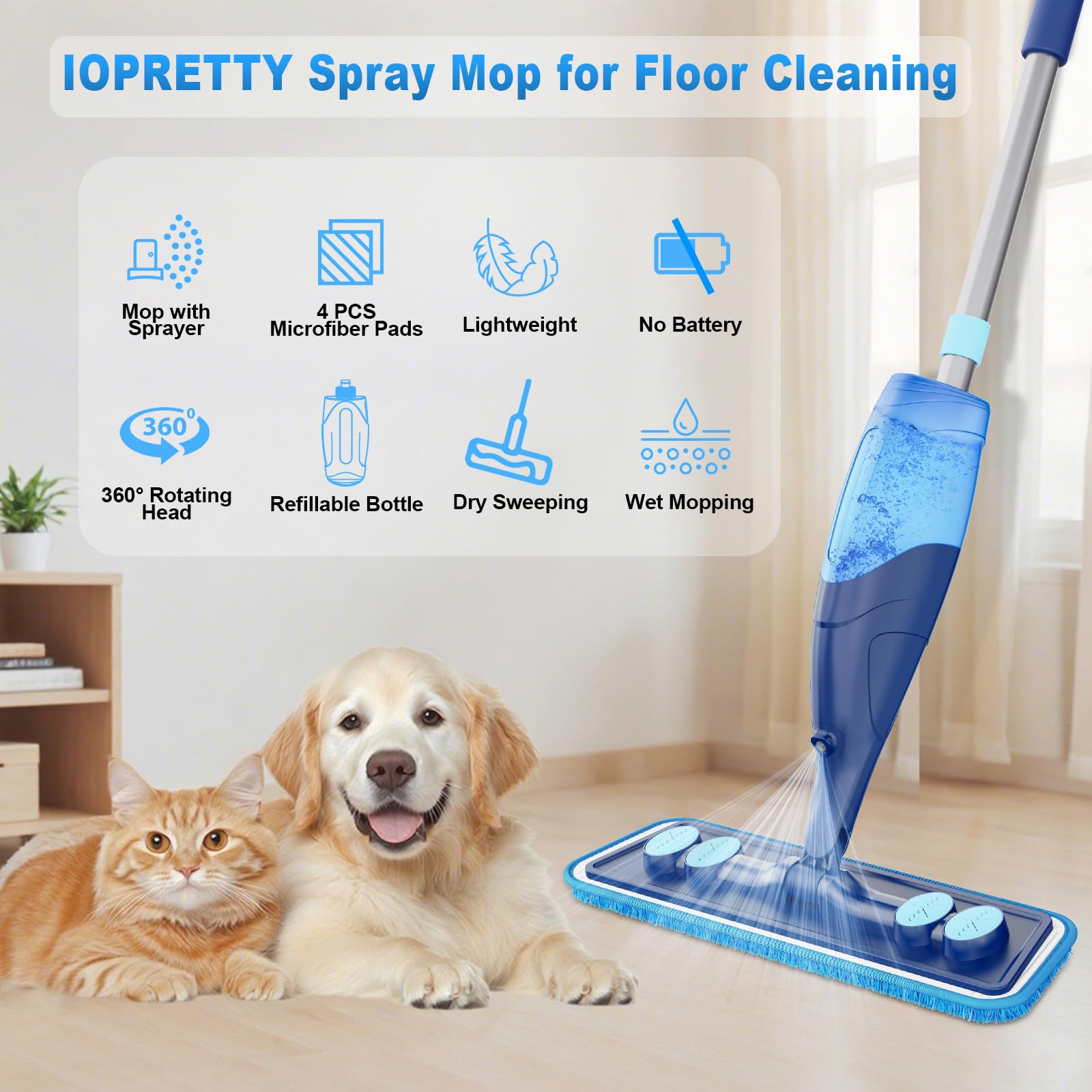 Microfiber Hardwood Floor Mop
