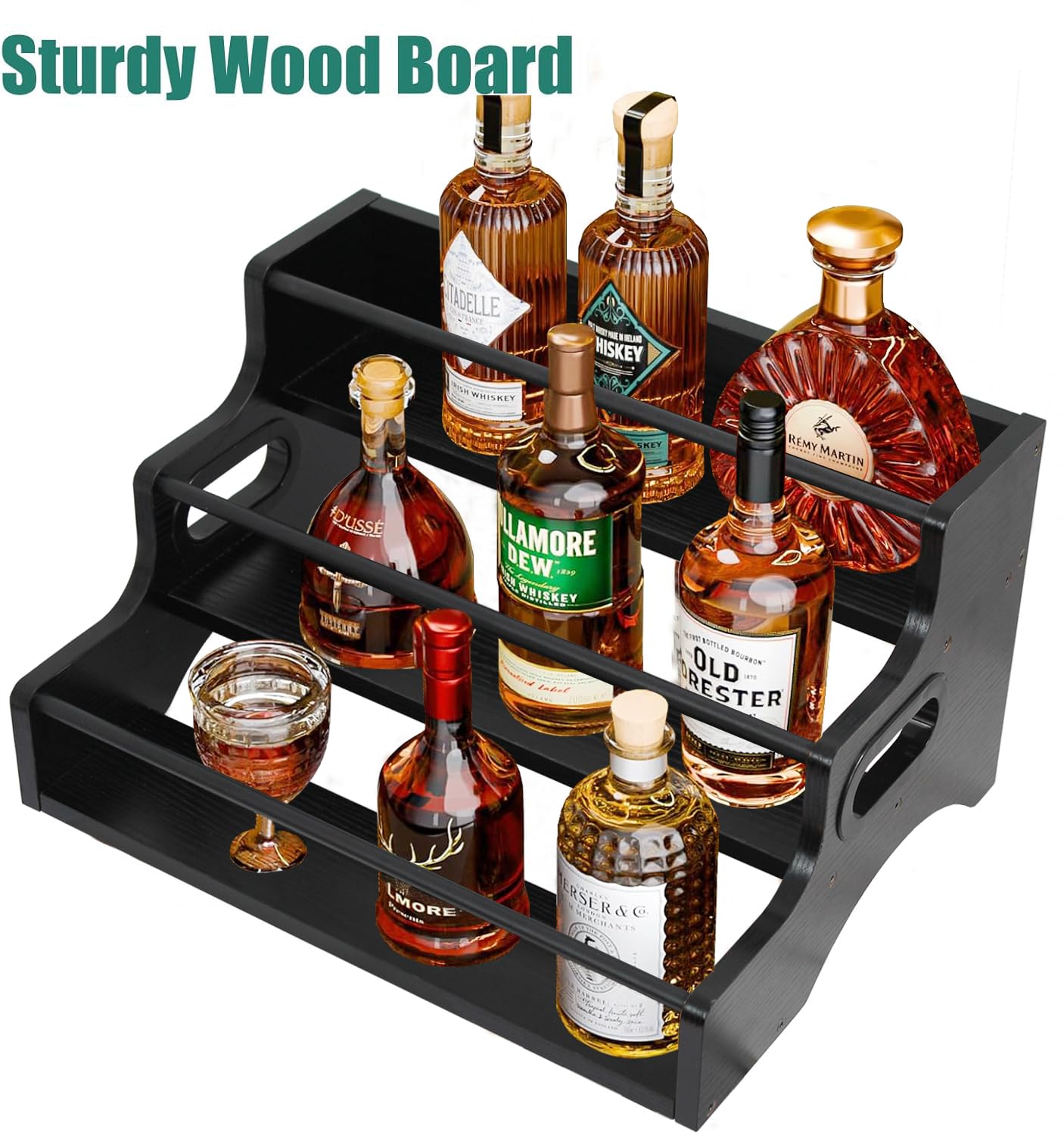 3 Tier Liquor Bottle Display Shelf