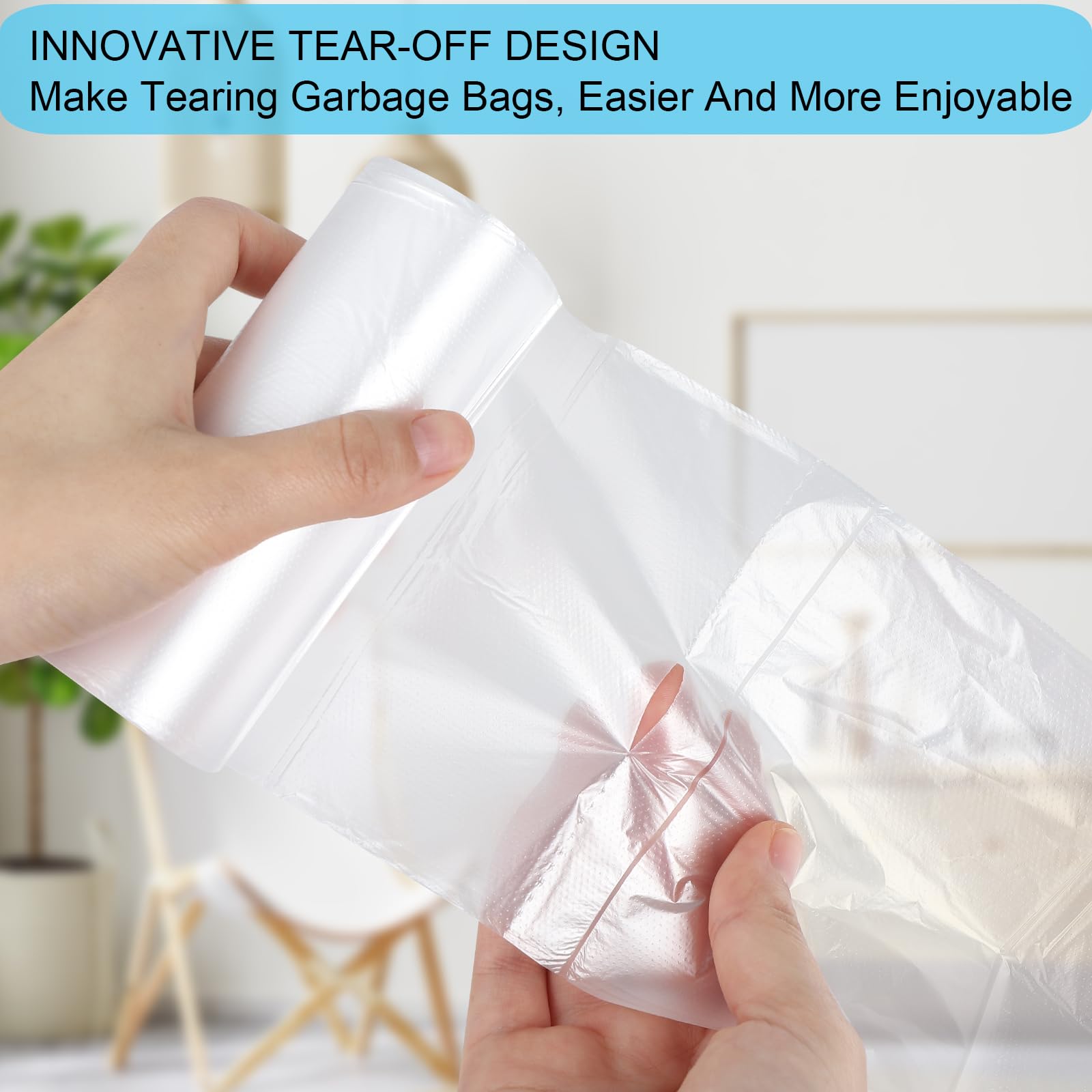 2 Gallon Small Plastic Trash Bags (100 Count)