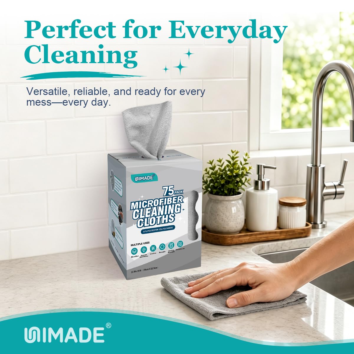 Microfiber Cleaning Cloth (75 Count)