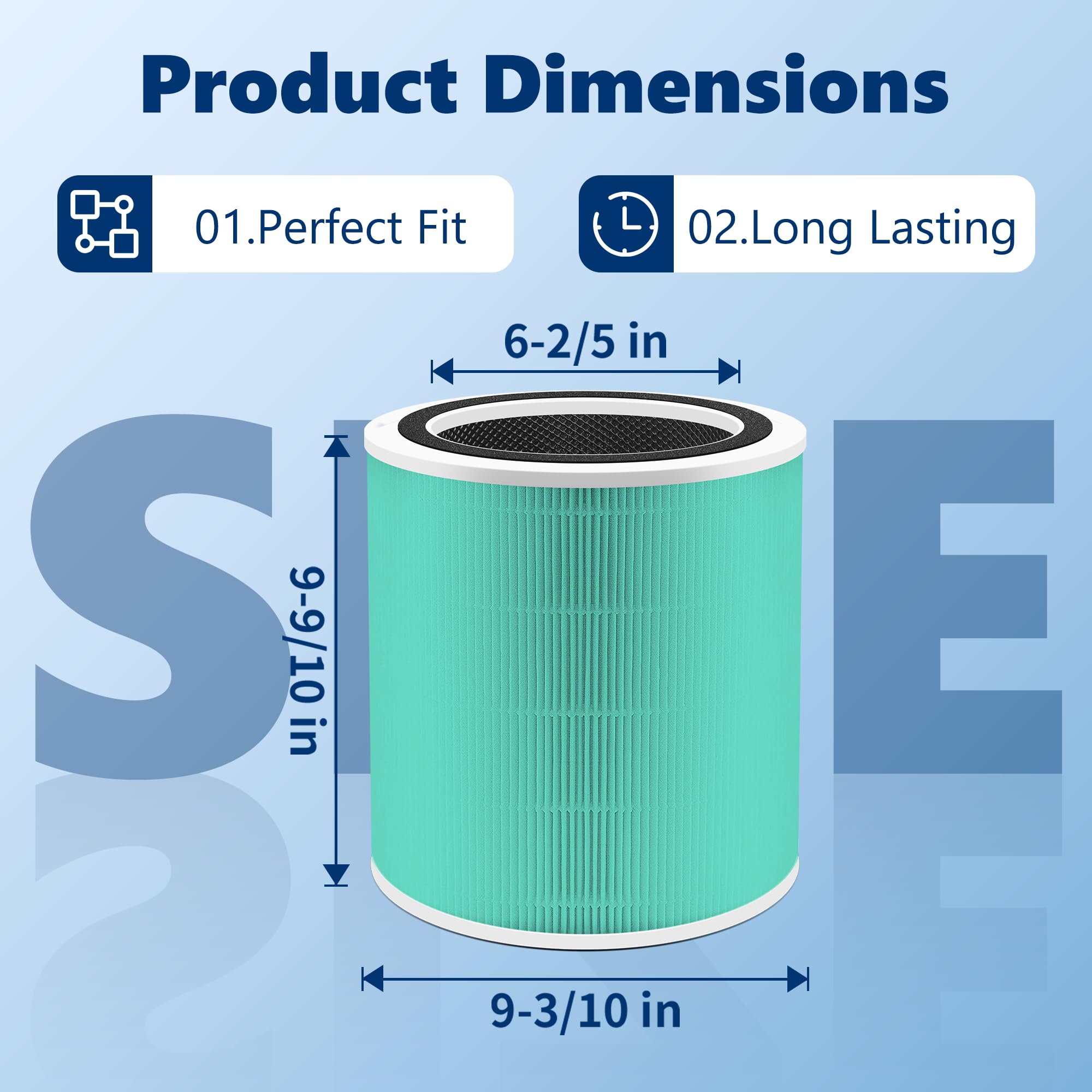 Core 400S Replacement Filter for LEVOIT Core 400S Smart WiFi Air Purifier