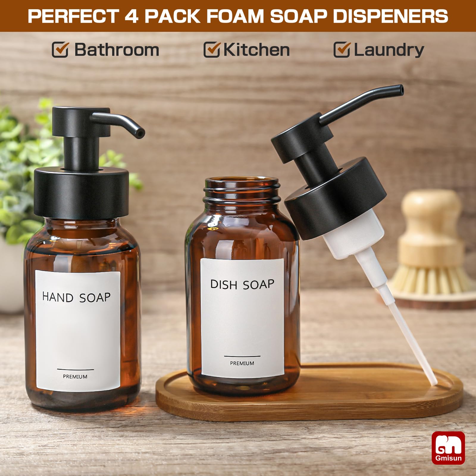 Foaming Soap Dispenser (4 Count)