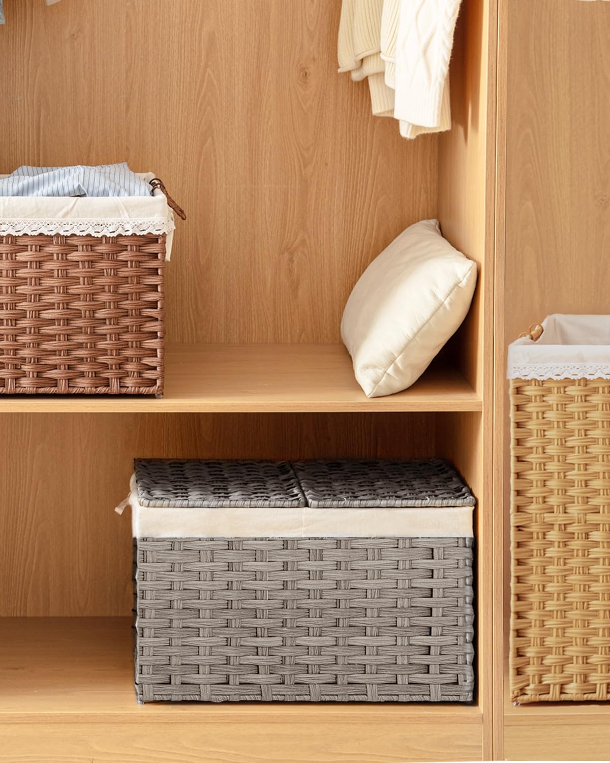 Storage Basket with Lid