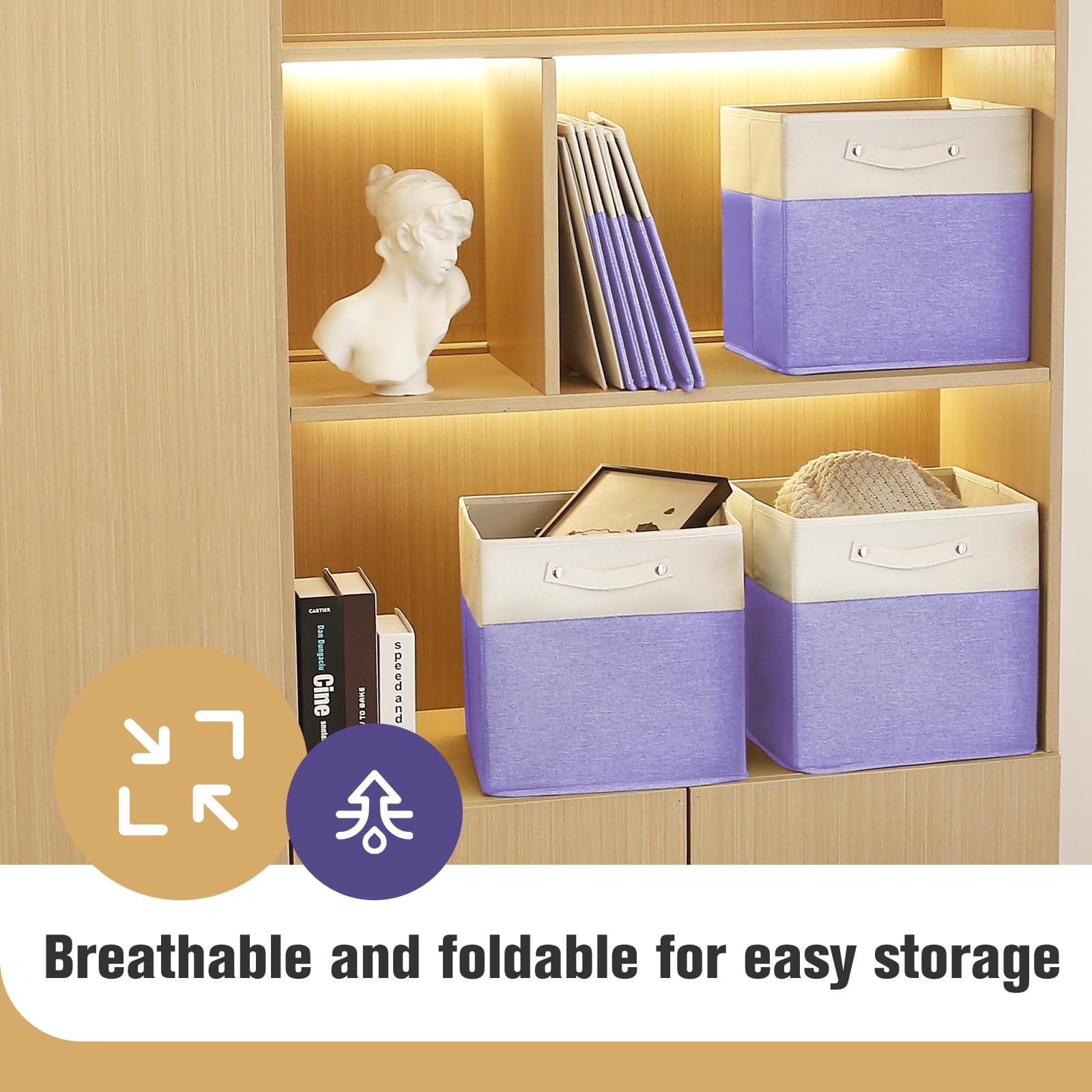 13x13x13 Storage Cube Bins 6 Pack