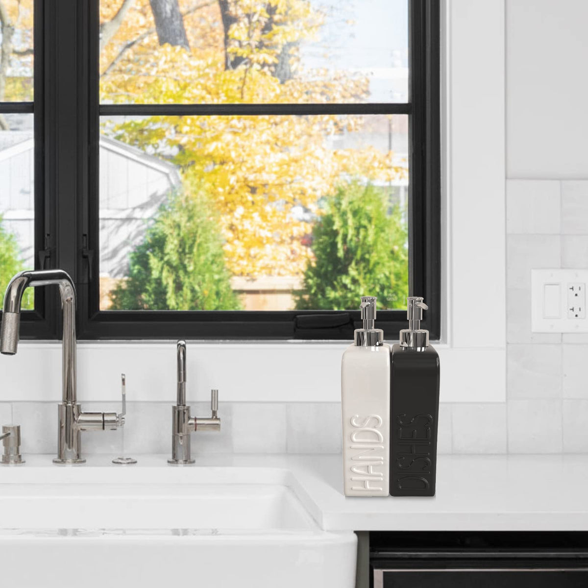 Soap Dispenser Set with Funnel (2 Count)