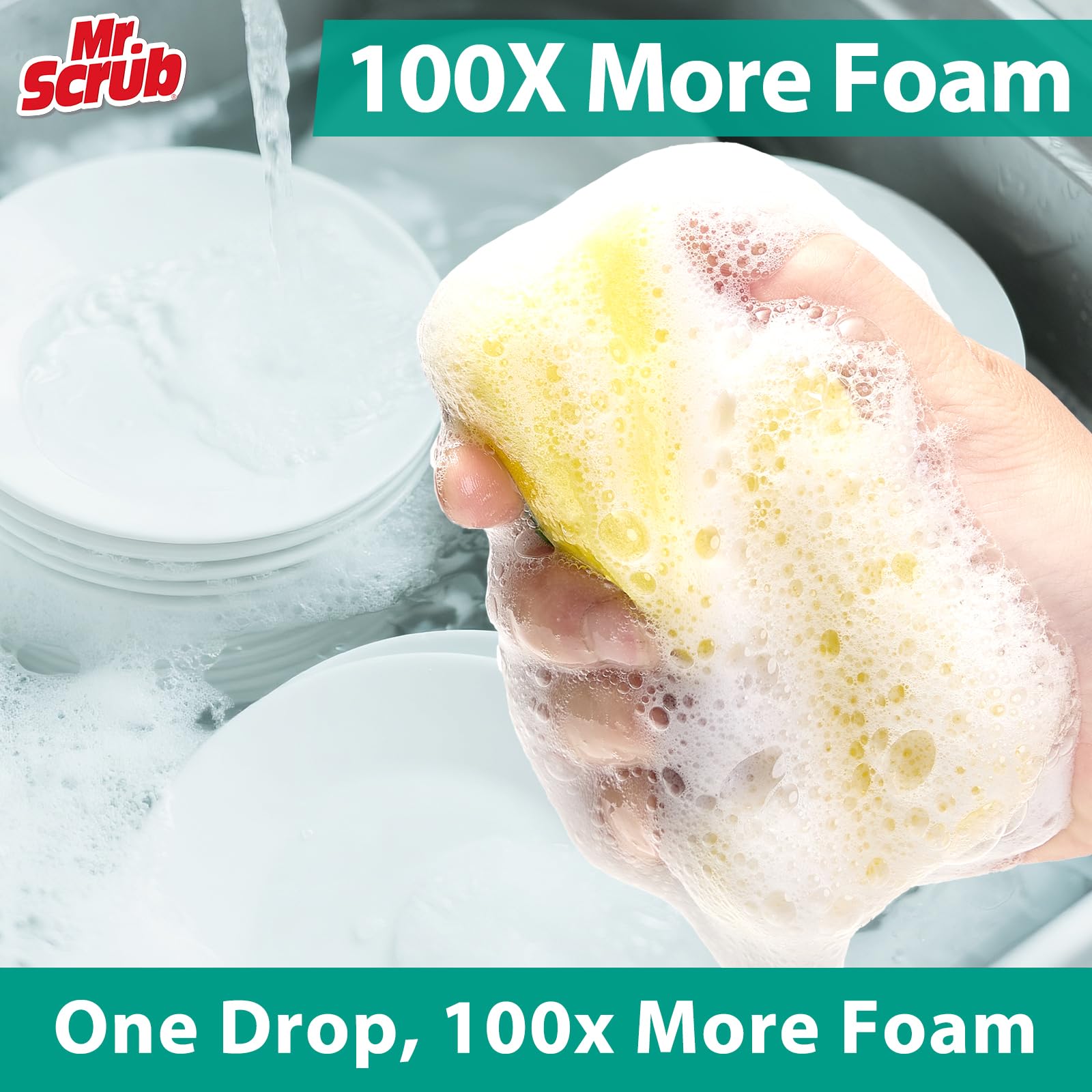 Sponges Kitchen Scrub Dish Sponge Scouring Pad (36 Count)