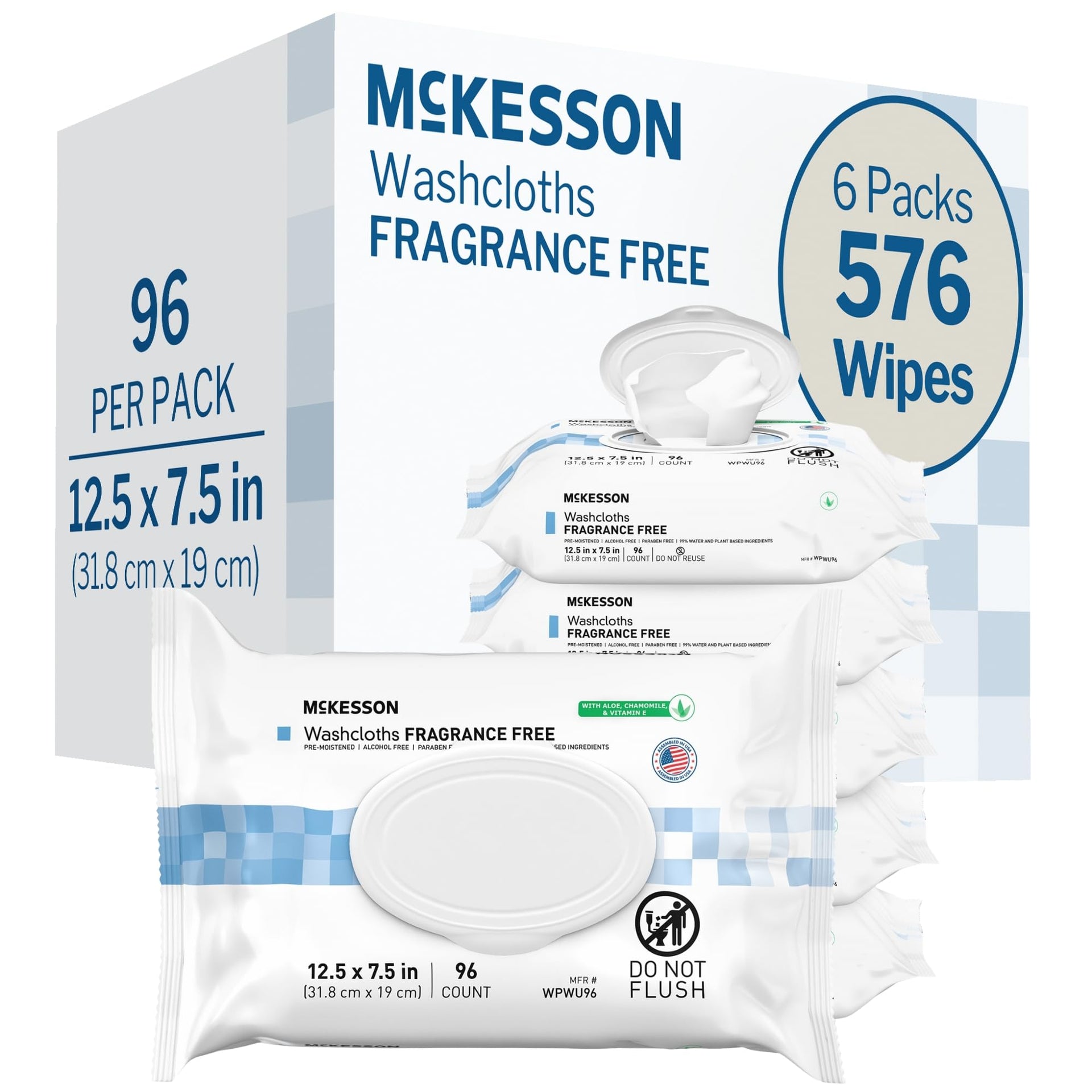Washcloth Wipes (576 Count) - ModHome Supplies