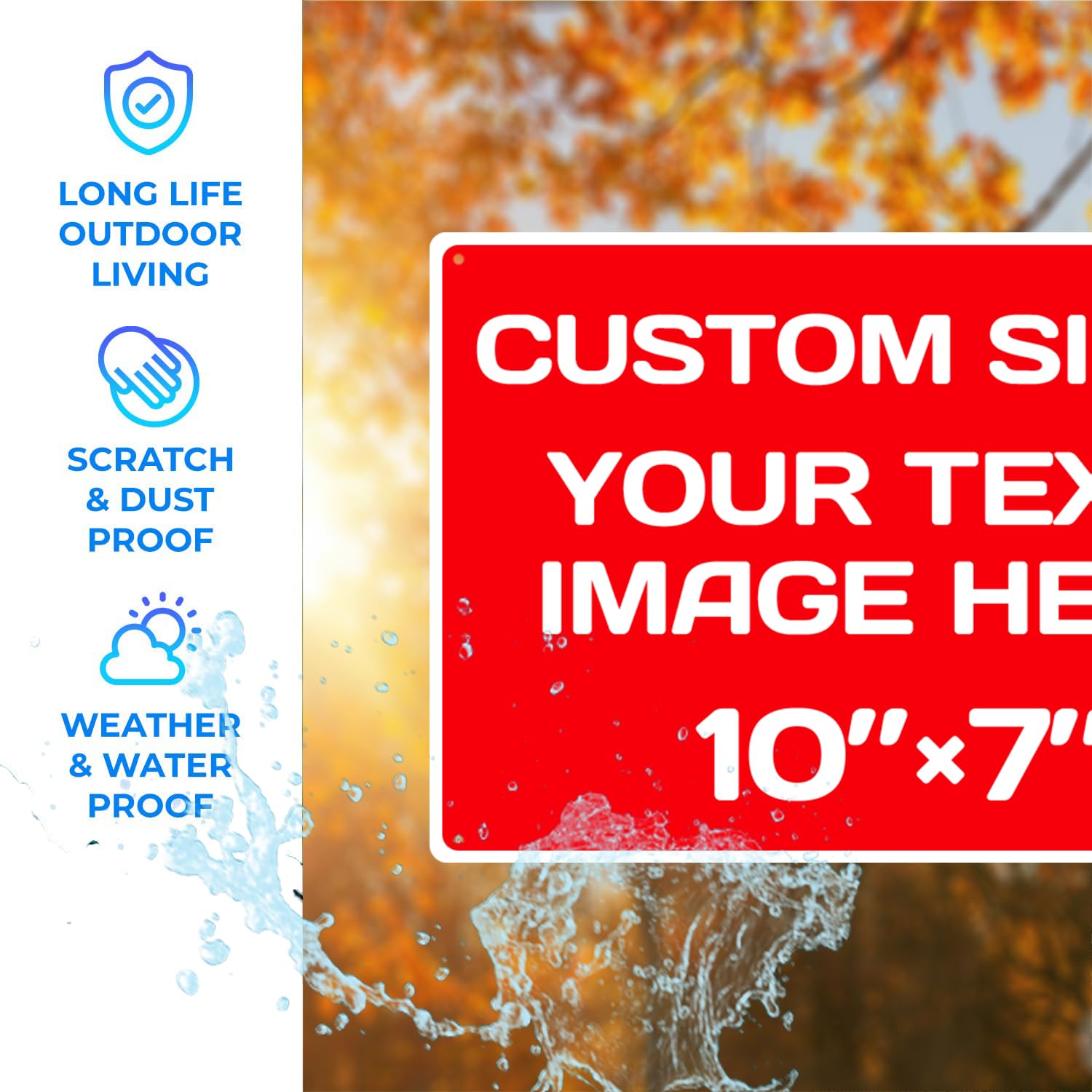 Personalized Aluminum Metal Signs